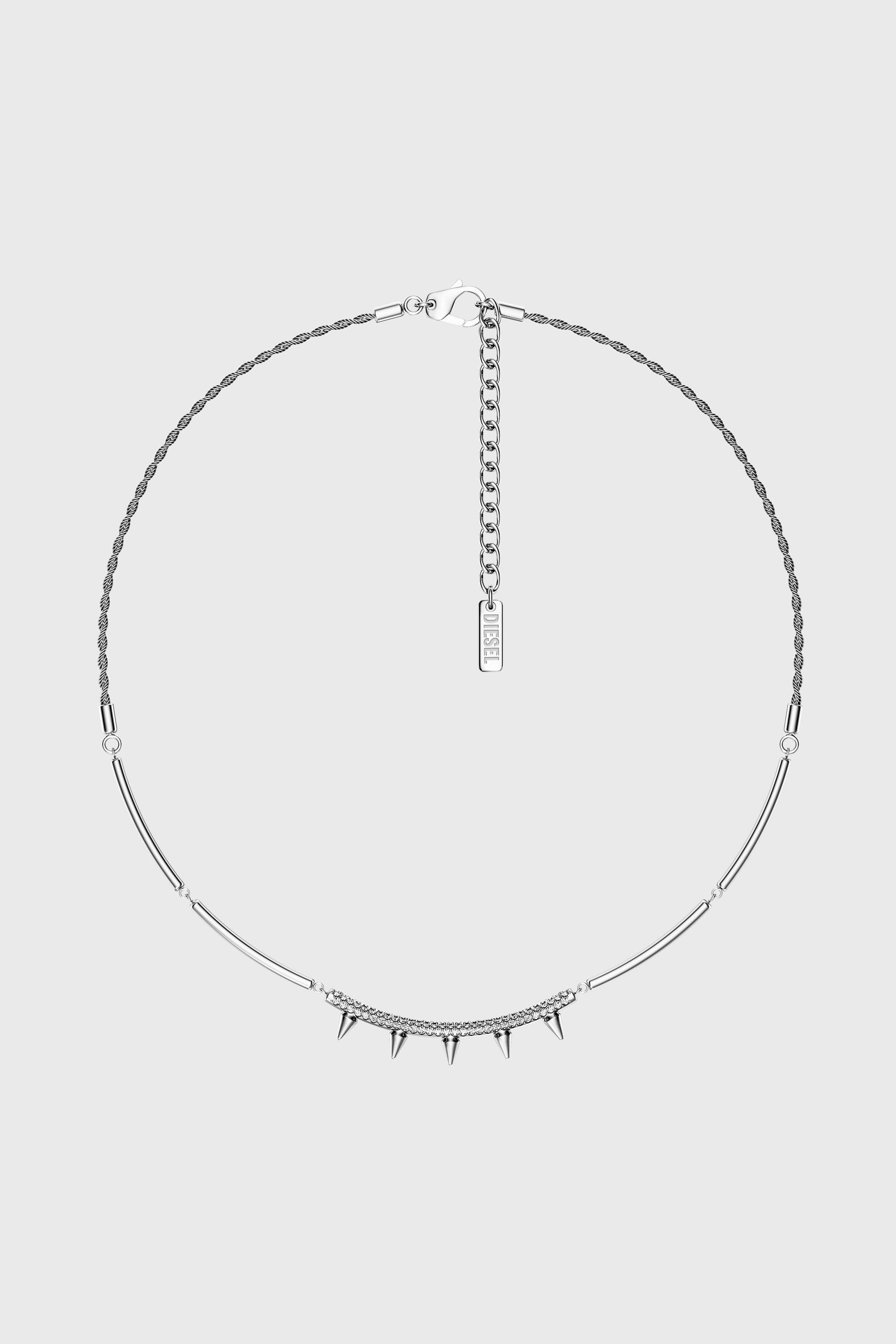 Diesel - DX1724040, Collar de cadena de acero inoxidable Unisex in Plateado - 1