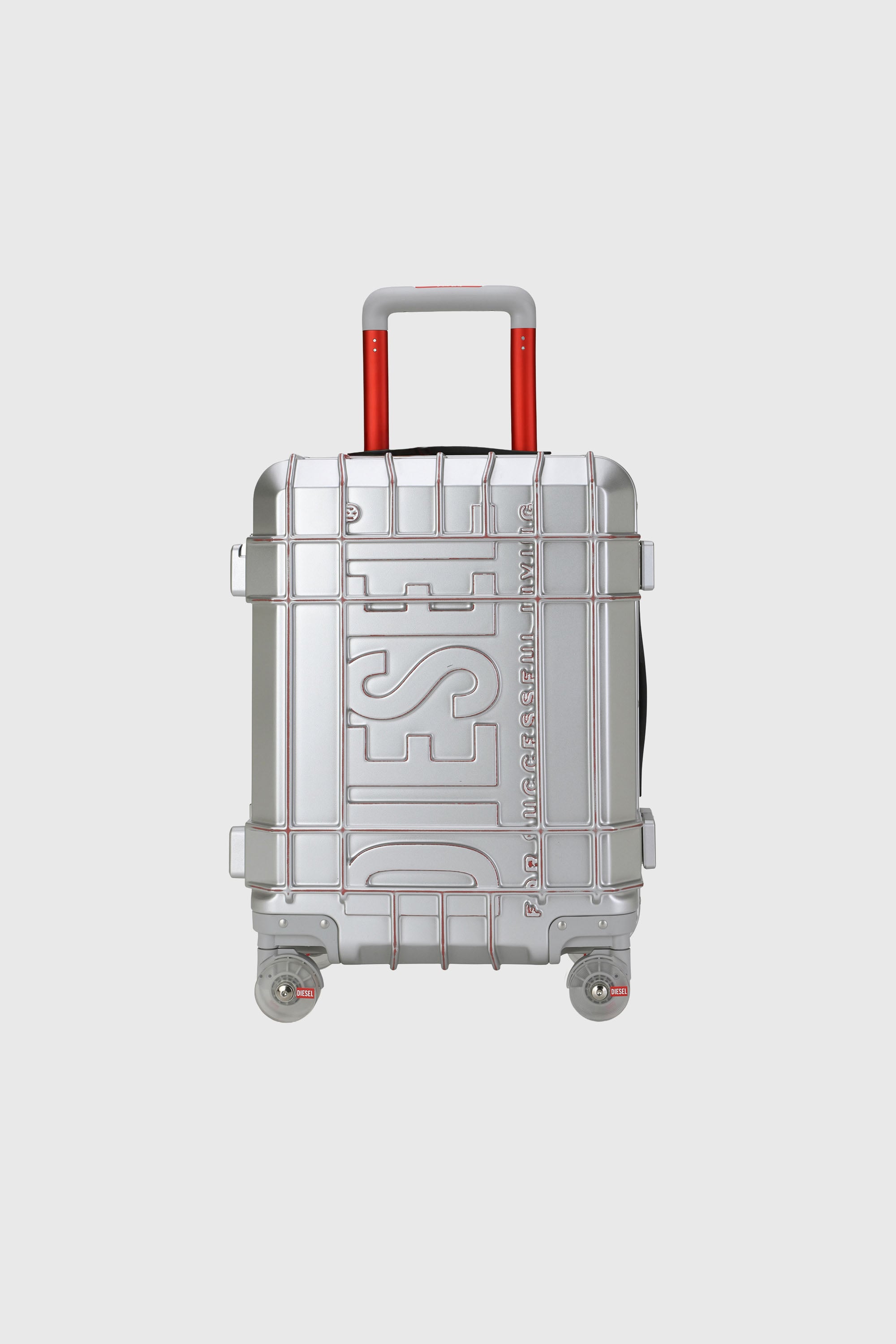 Diesel - DIESEL PC STRONG IMAGE TROLLEY- DSL003, Maleta resistente tama&ntilde;o S Unisex in Plateado - 1