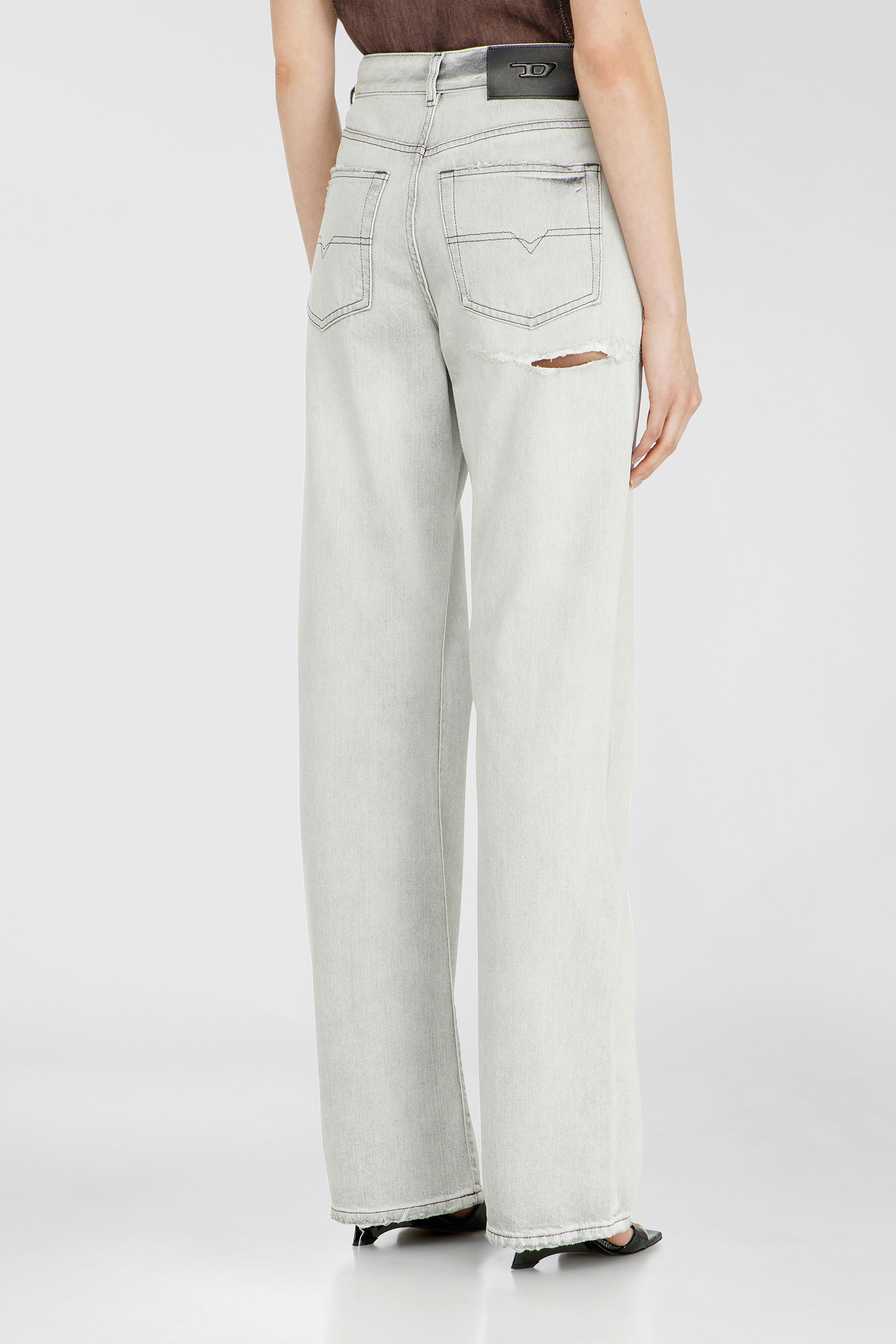 Diesel - Regular Jeans 1971 D-Sent 09P58 Mujer, Gris Claro - 5