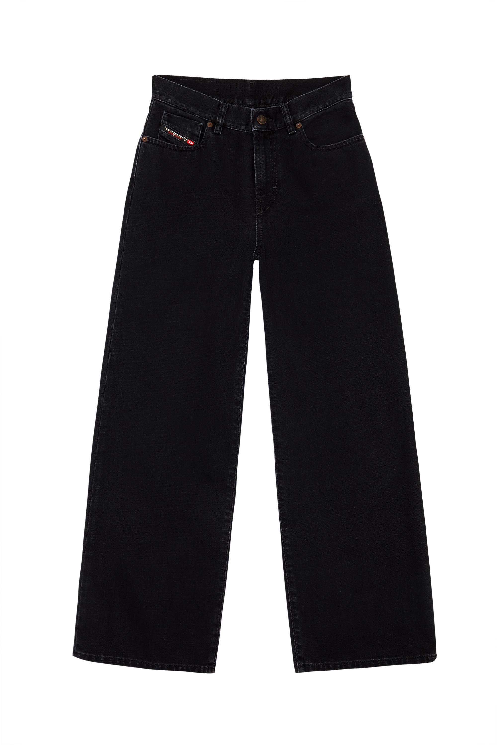 Diesel - Bootcut and Flare Jeans 2000 Widee Z09RL, Female's Bootcut and Flare Jeans - 2000 Widee in Black/Dark Grey - 7