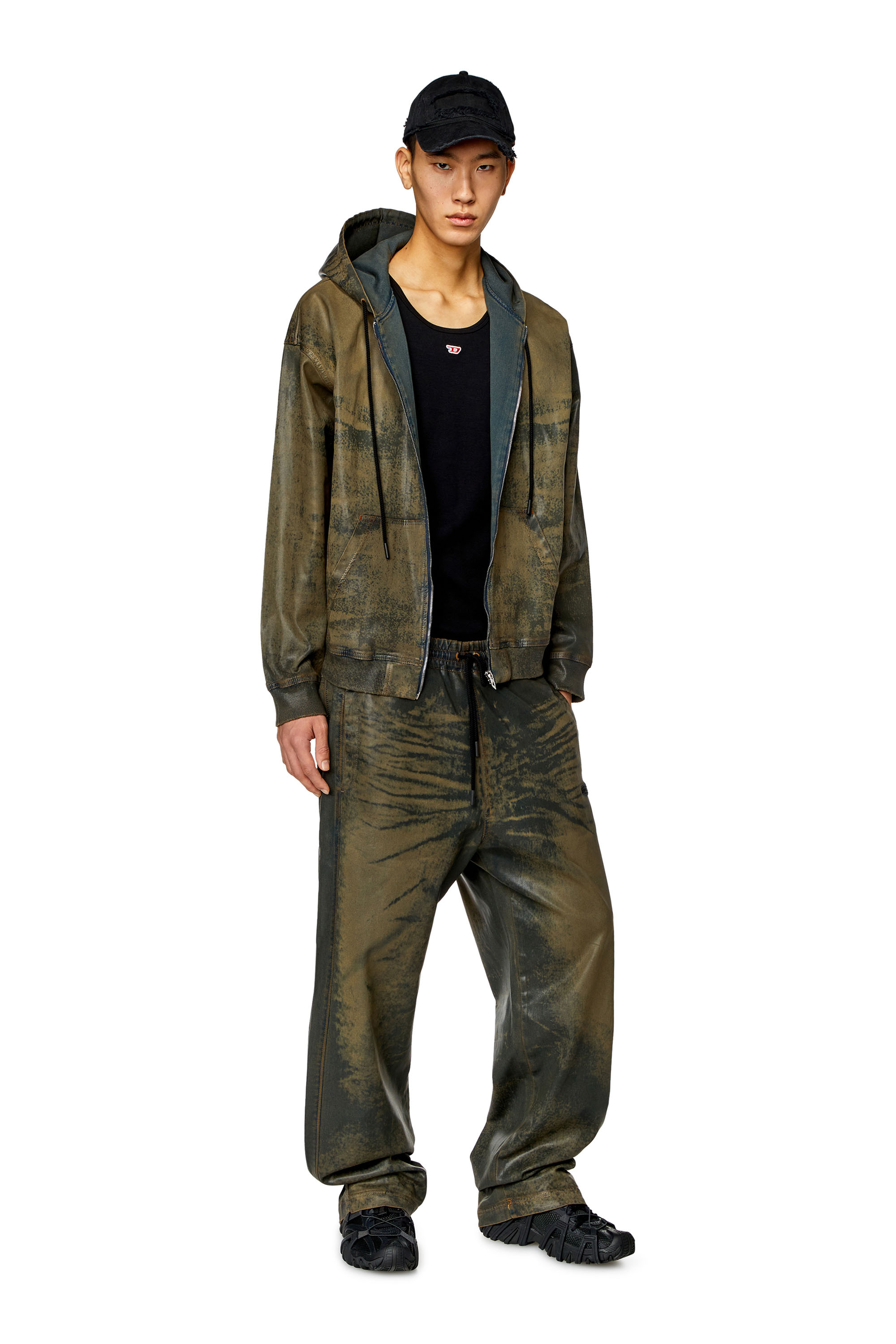 トップス DIESEL track jacket Men's Track jacket with colour-block sides | Multicolor | Diesel