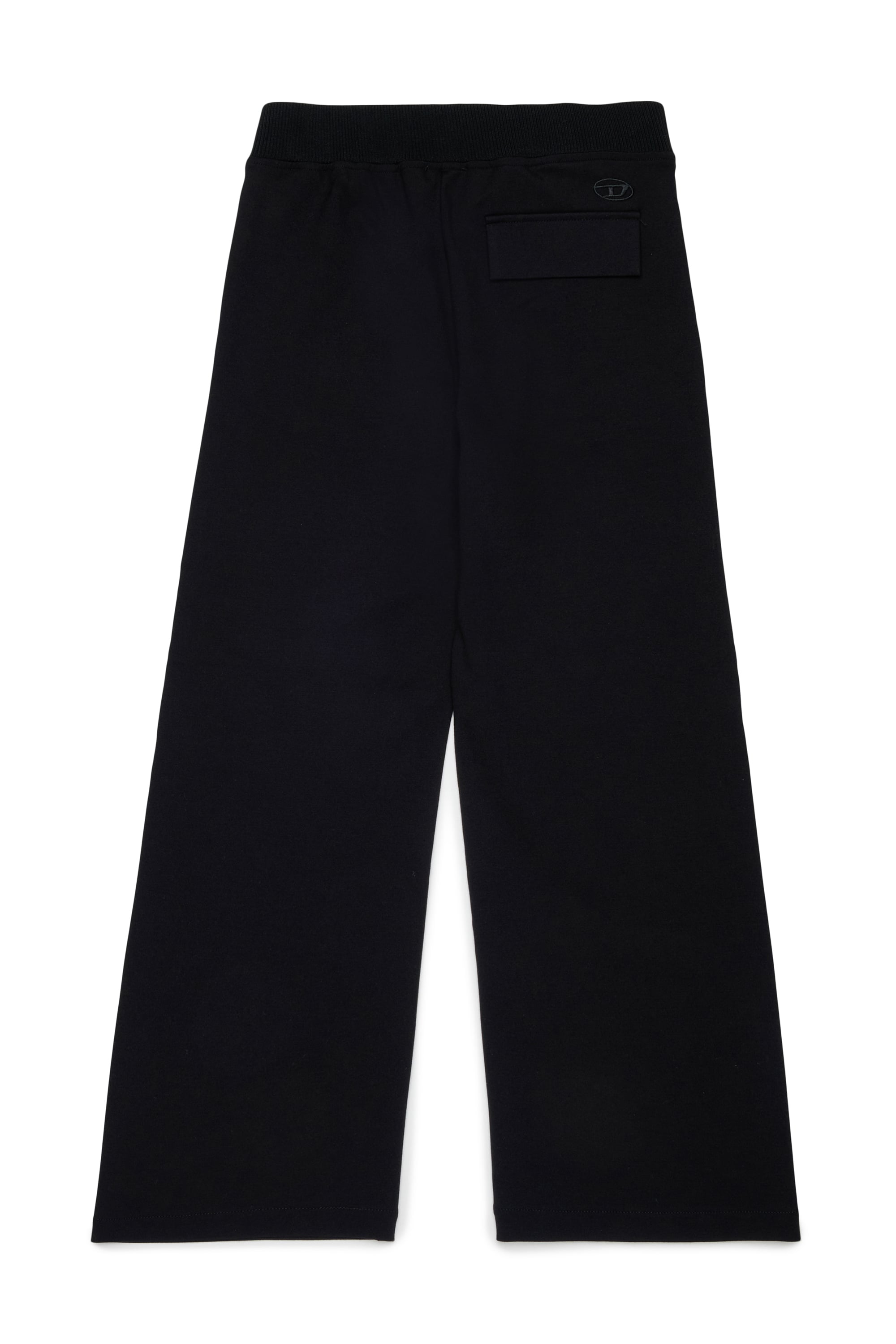 Diesel - PREBBY, Man's Wide-leg pants in compact stretch fabric in Black - 2
