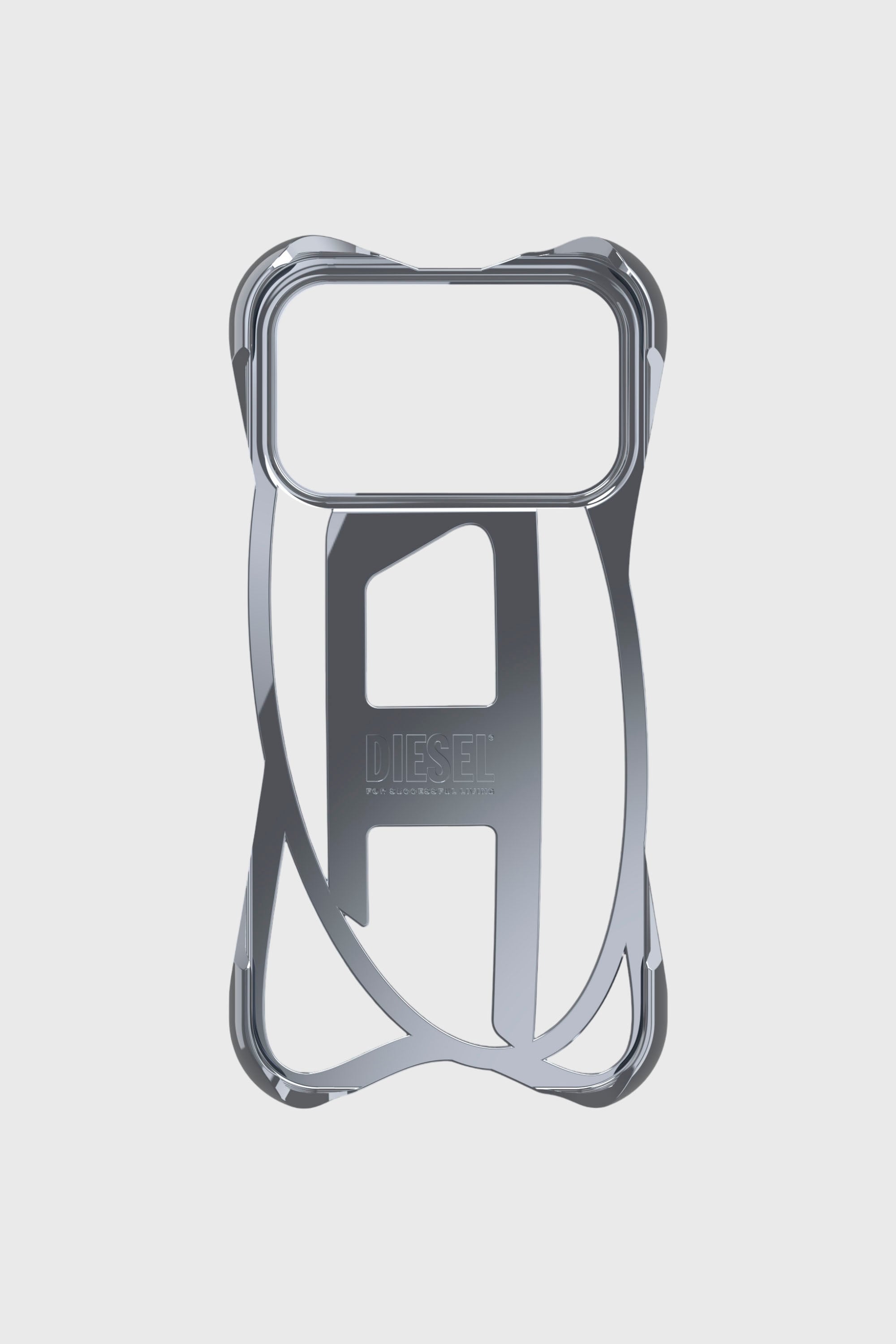 DIESEL CAGED D CASE iPhone 17 Pro用 Women's Caged D glossy case for iPhone 17 Pro | Grey | Diesel