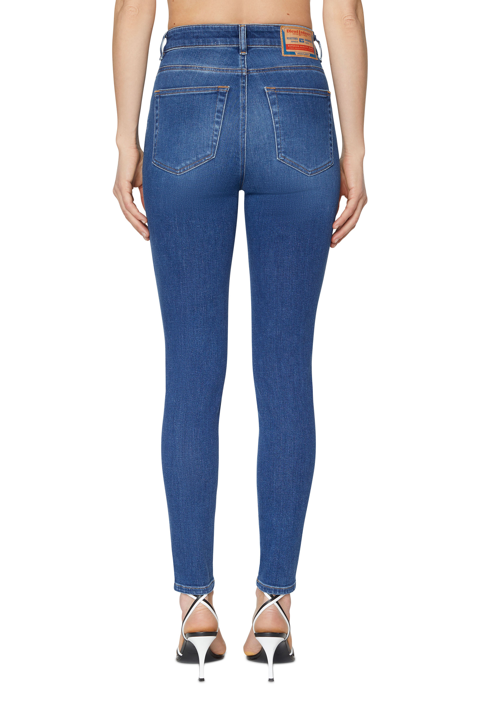 Diesel - Super skinny Jeans 1984 Slandy-High 09C21 Femme, Bleu moyen - Image 5