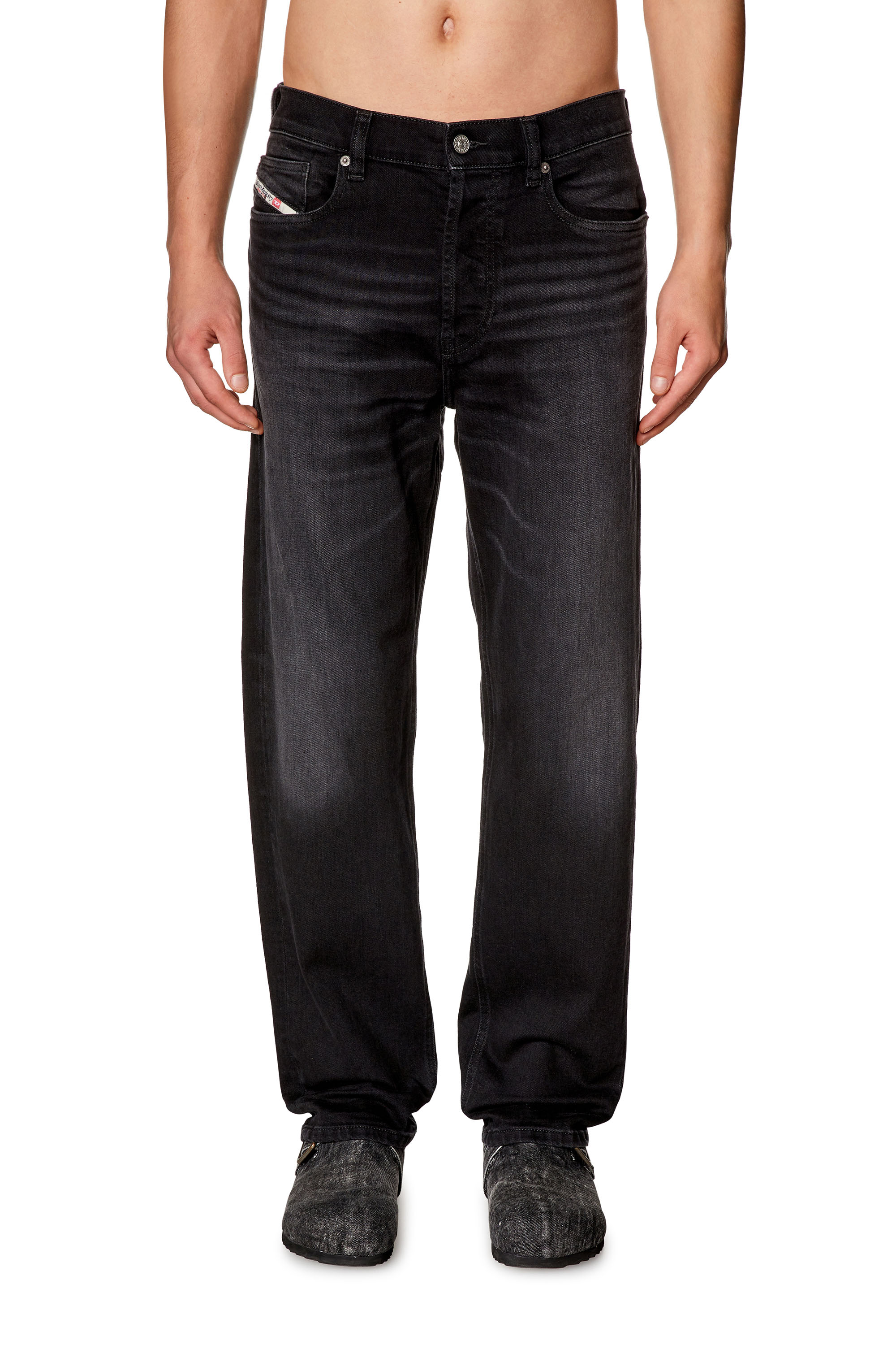 Men's Regular Skater Jeans | Black/Dark grey | Diesel 2010 D-Macs