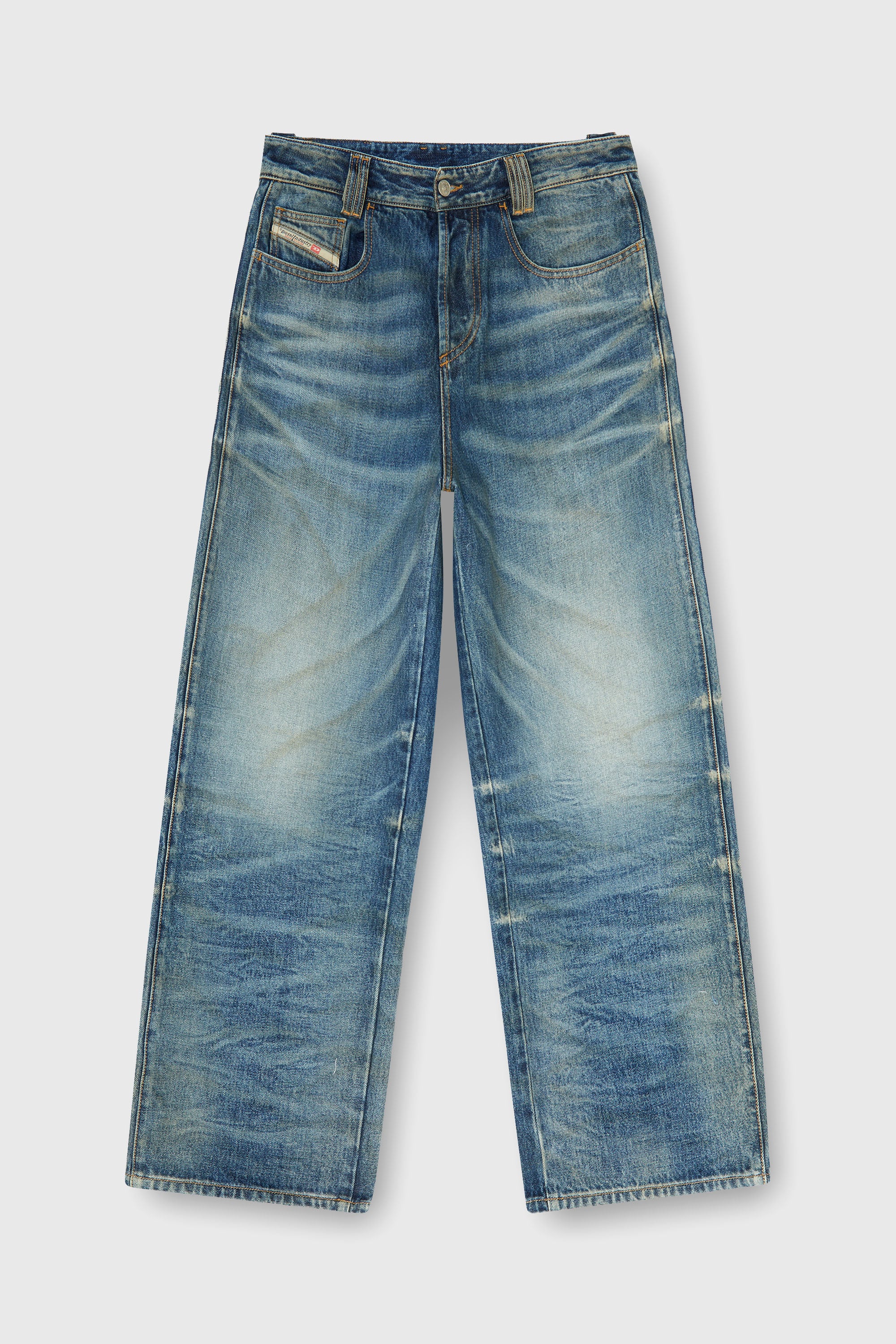 Diesel - Unisex's Relaxed Jeans 1982 D-Hakou 007GC, Medium blue - 1