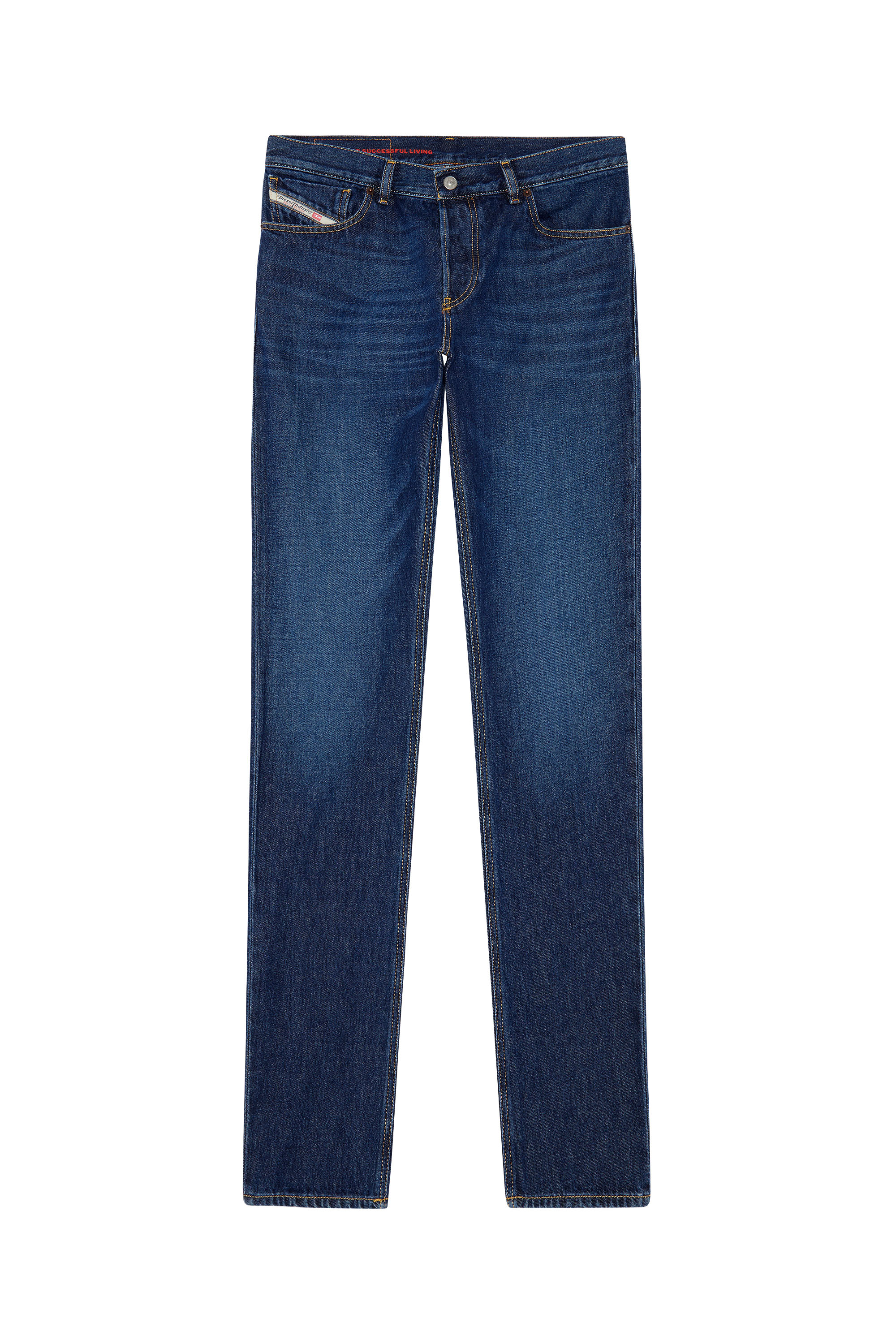 Diesel - Straight Jeans 1995 D-Sark 09C03, Male's Straight Jeans - 1995 D-Sark in Dark Blue - 2