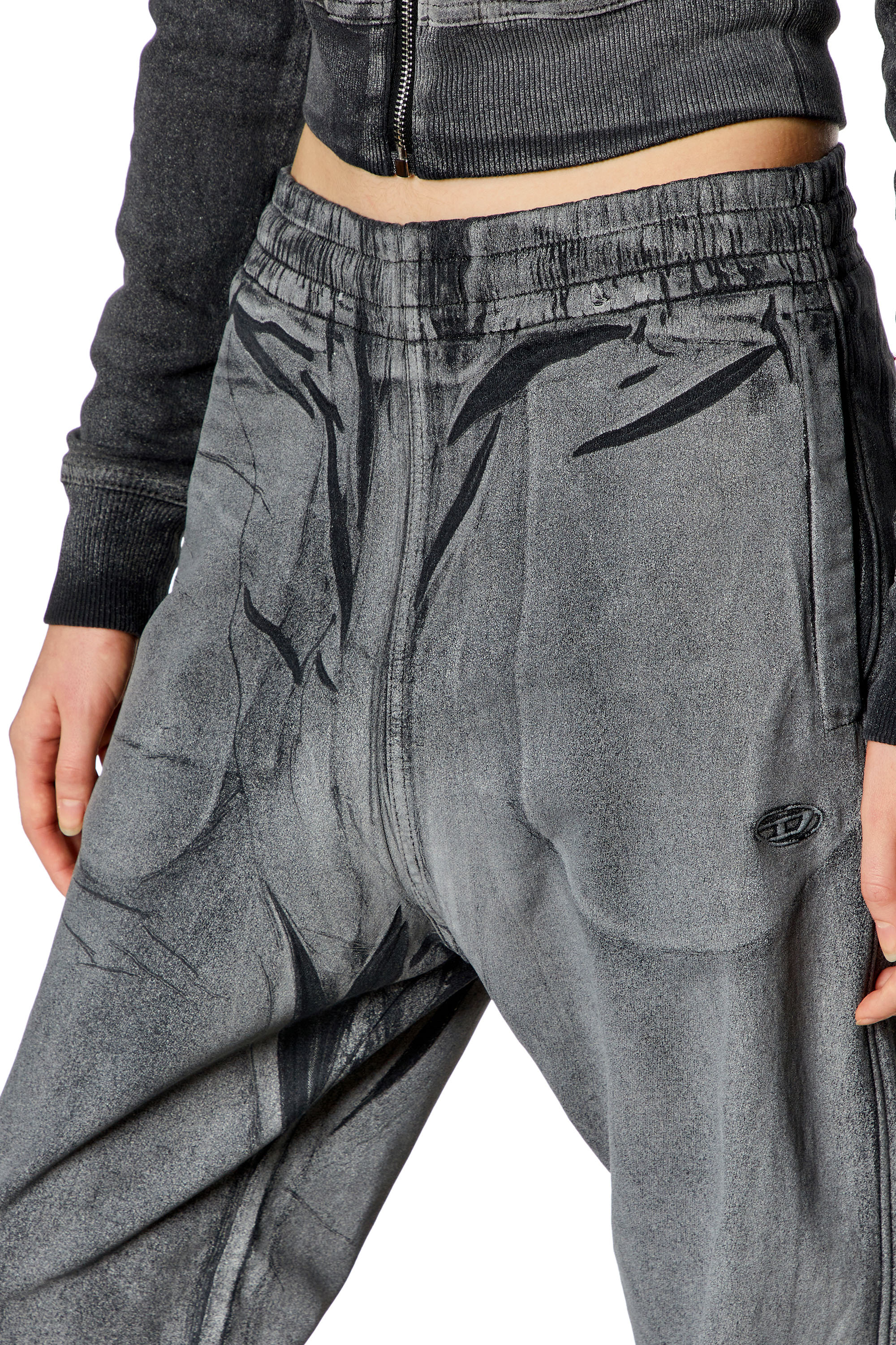 Diesel - Unisex's Slim D-Labb Track denim 068KQ, Grey - 3