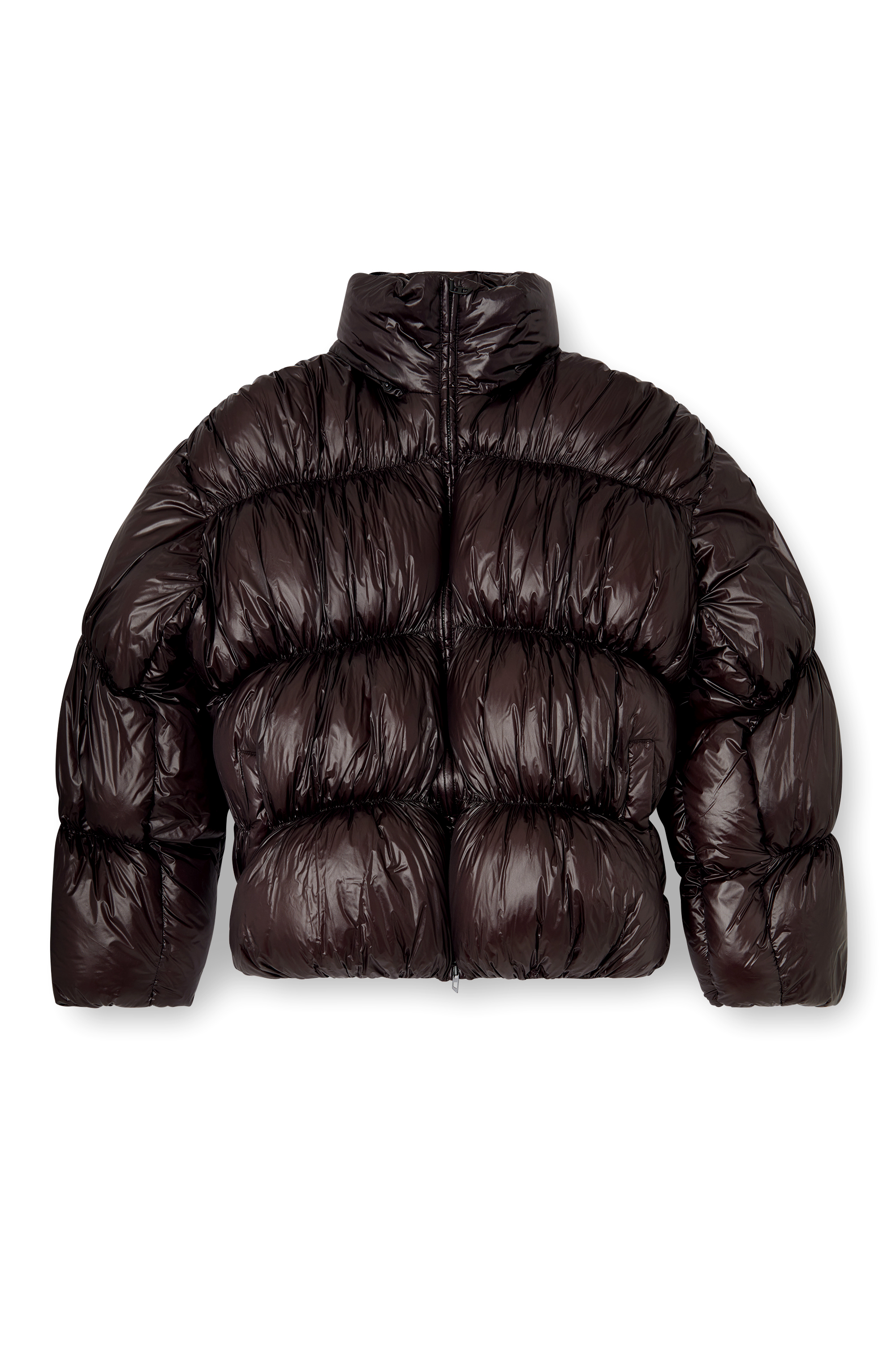 Diesel - W-CHOCO, Doudoune à capuche avec effet bulles Homme in ToBeDefined - 3