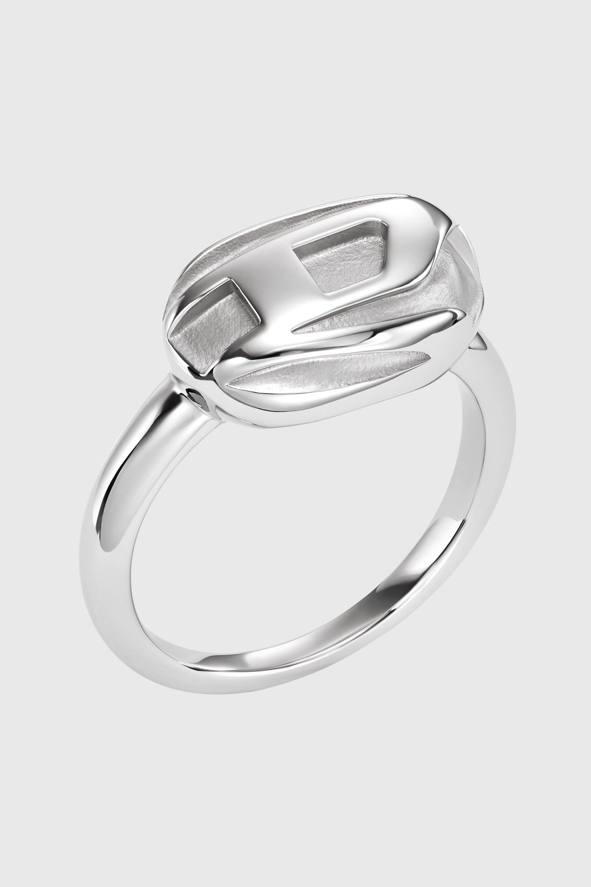 Diesel - DX1485, Anillo de acero inoxidable Hombre in Plateado - 1