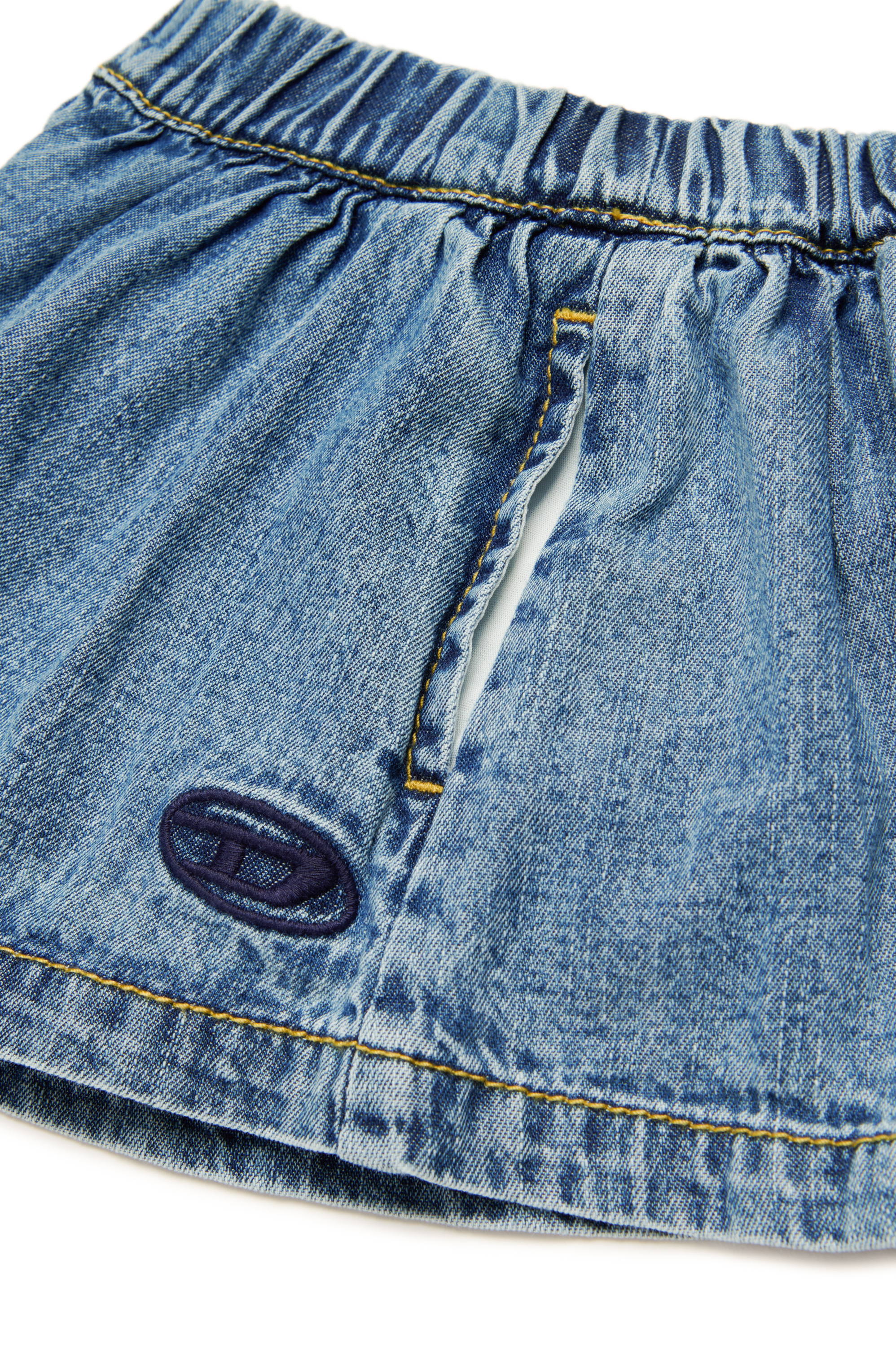 Denim shorts with Oval D embroidery | Blue | 3-36 MONTHS