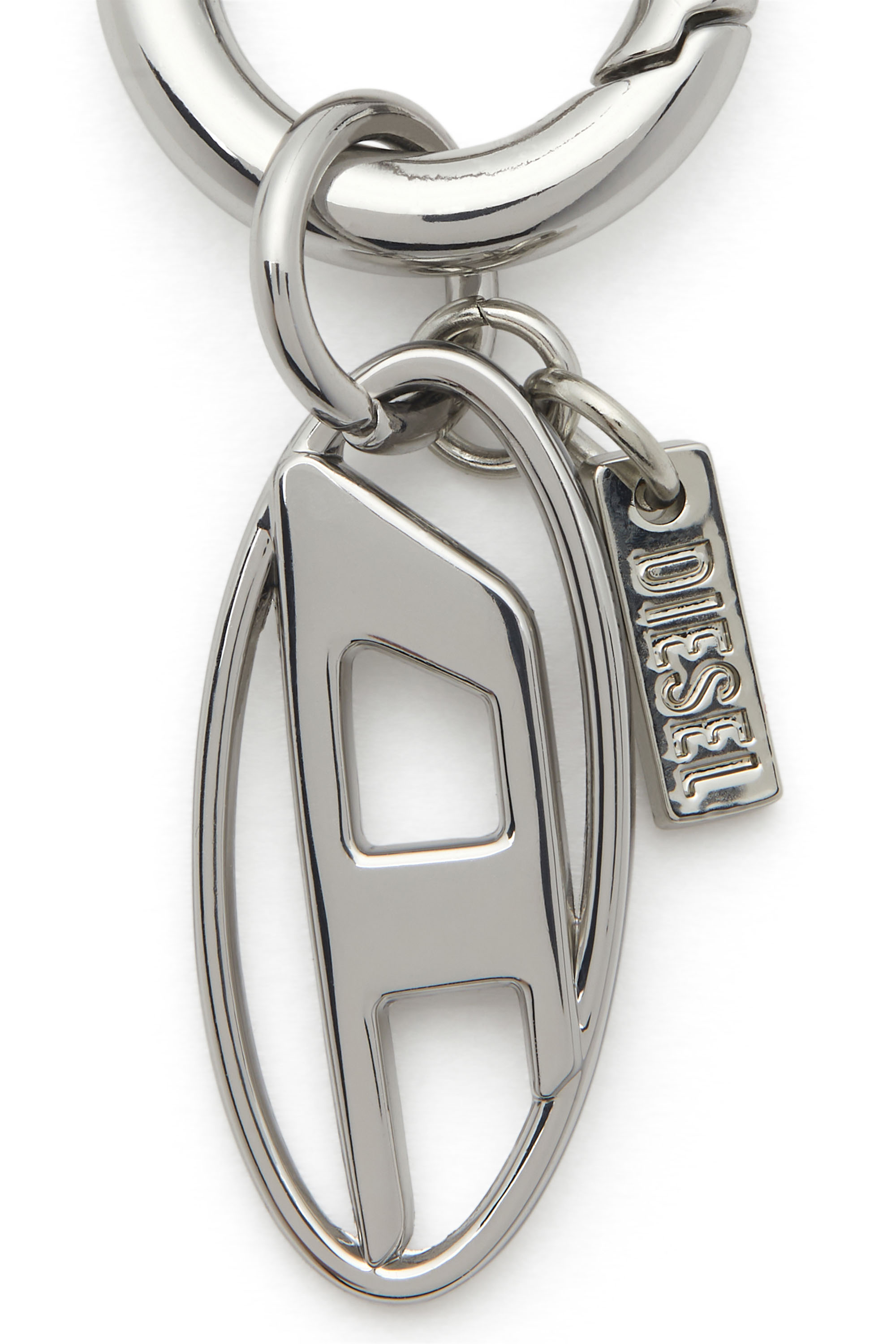 Diesel - CHARM-OVAL D, Unisex's Metal keyring with Oval D charm in Silver - 2