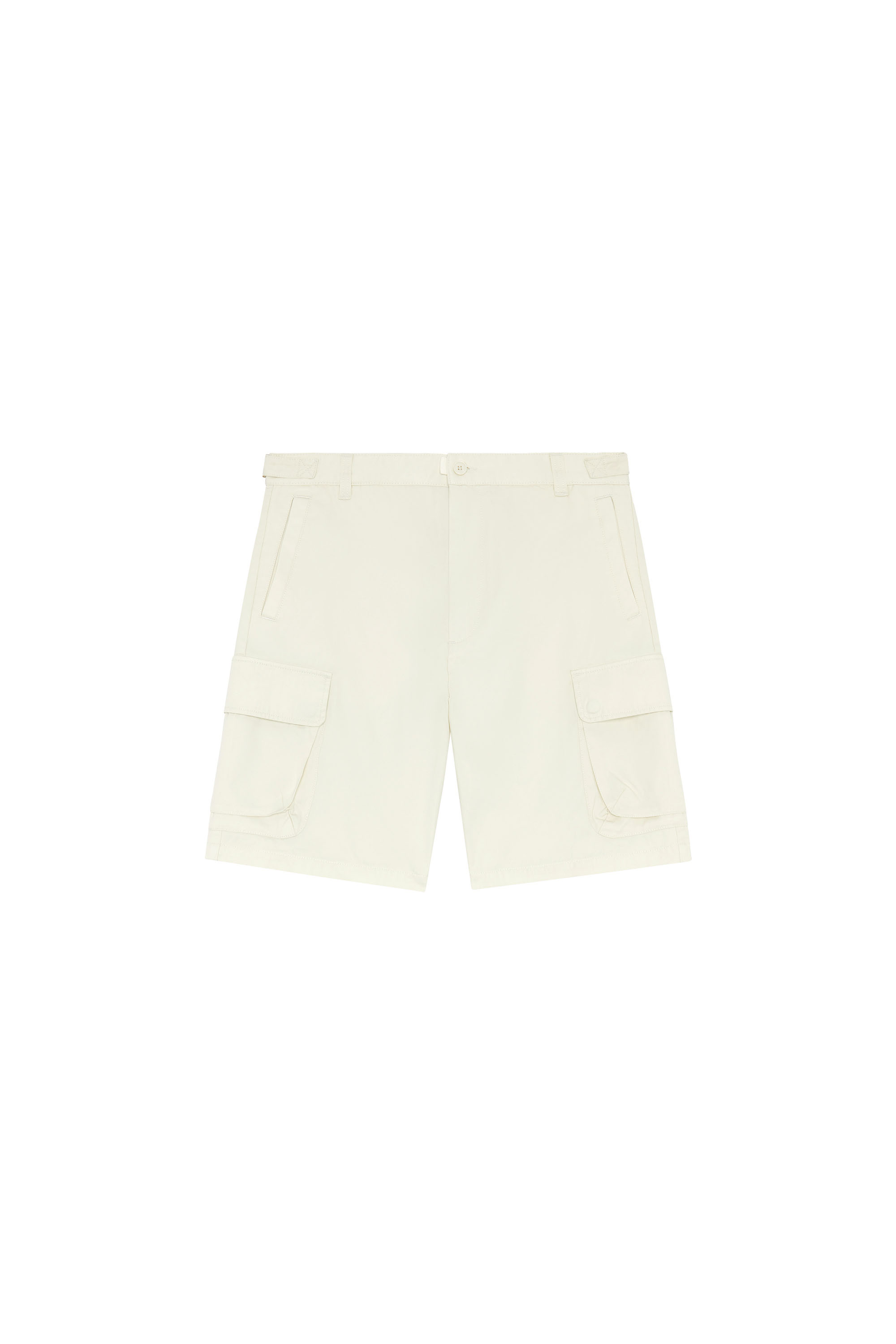 Men's Twill cargo shorts in organic cotton | White | Diesel