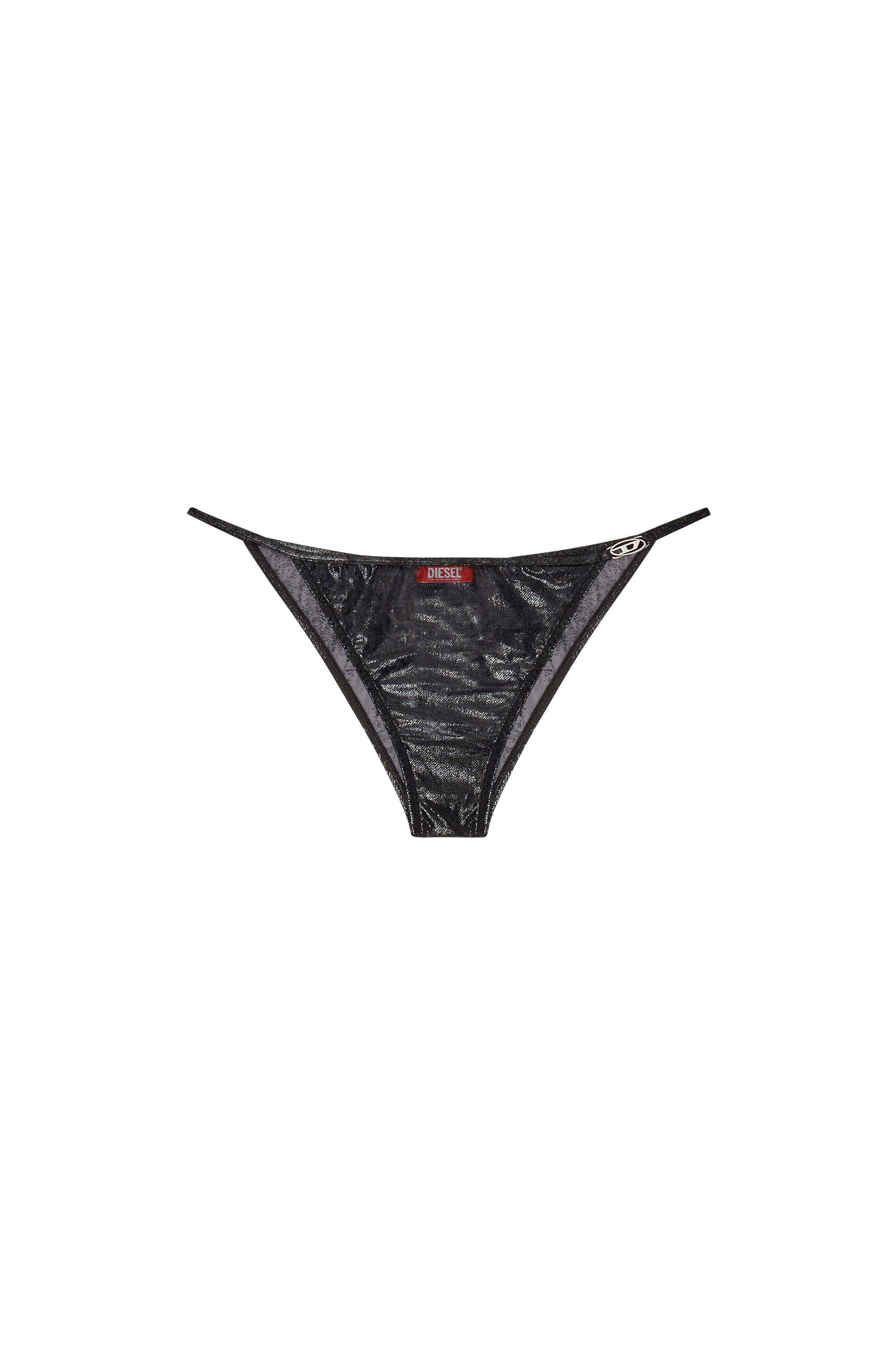 Diesel - PUNCHY-GFT, Culotte en nylon avec logo Femme in Noir - 4