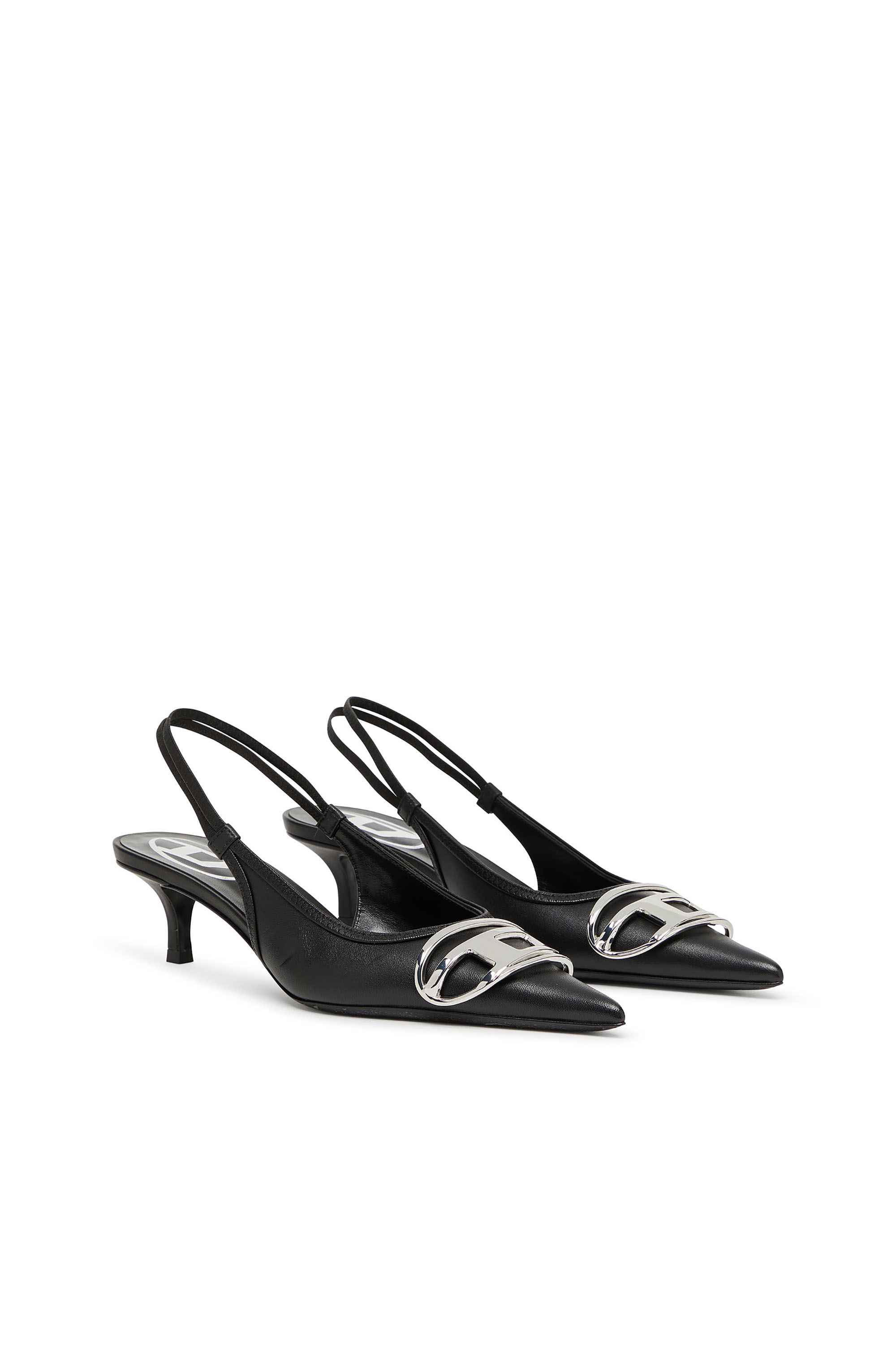 Diesel - D-VENUS SB 40, Woman's D-Venus-Slingback pumps in nappa leather in Black - 2