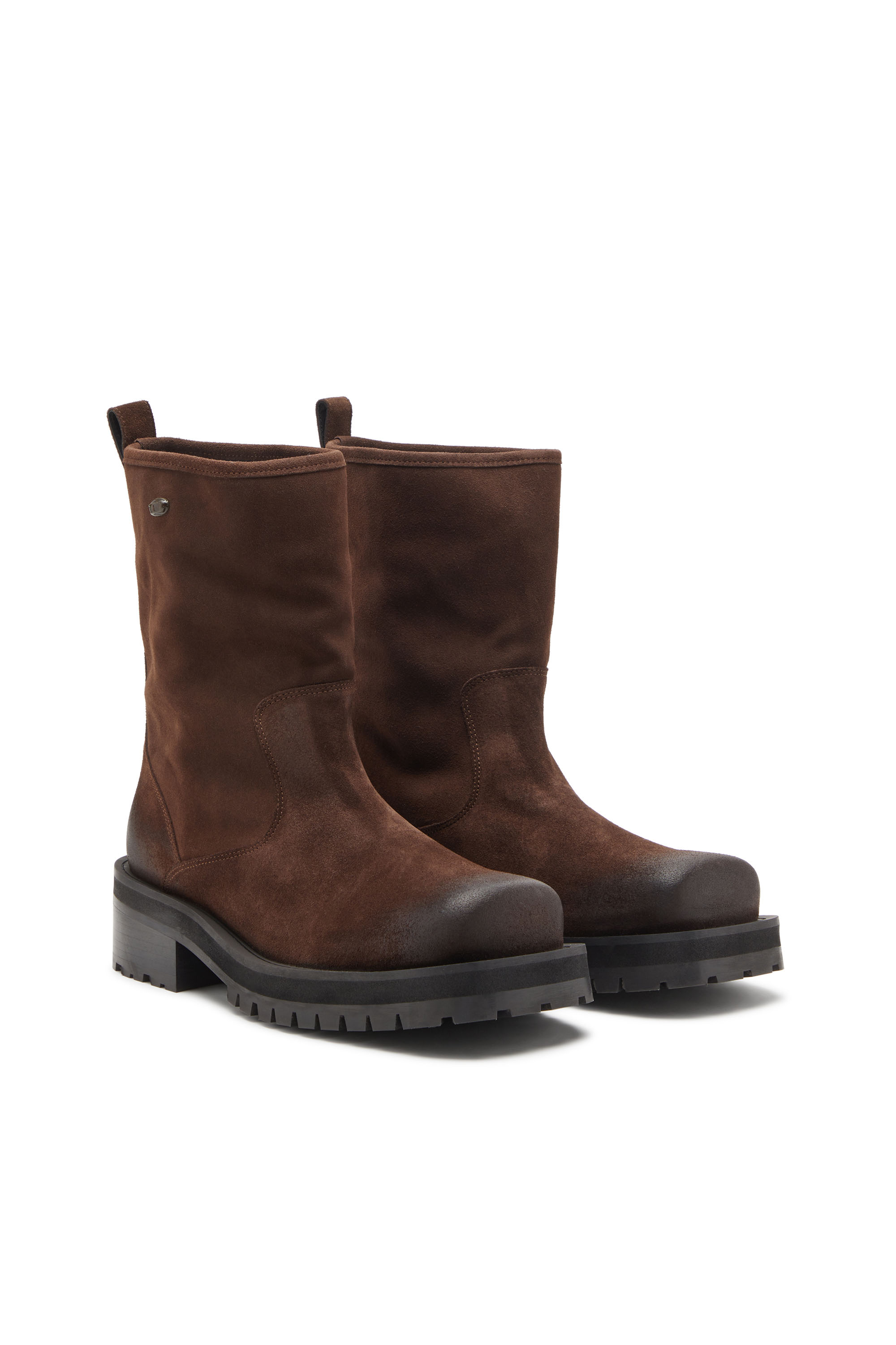 Diesel - D-TEXAN BK, Male's D-Texan - Leather boots in Brown - 2