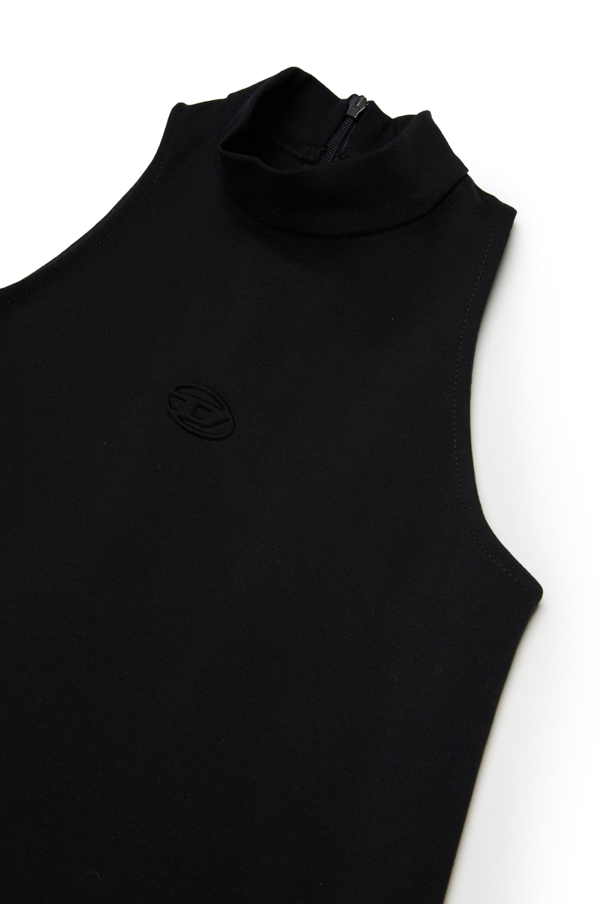 Diesel - DAMY, Woman's Fluid dress with mock neck in Black - 3