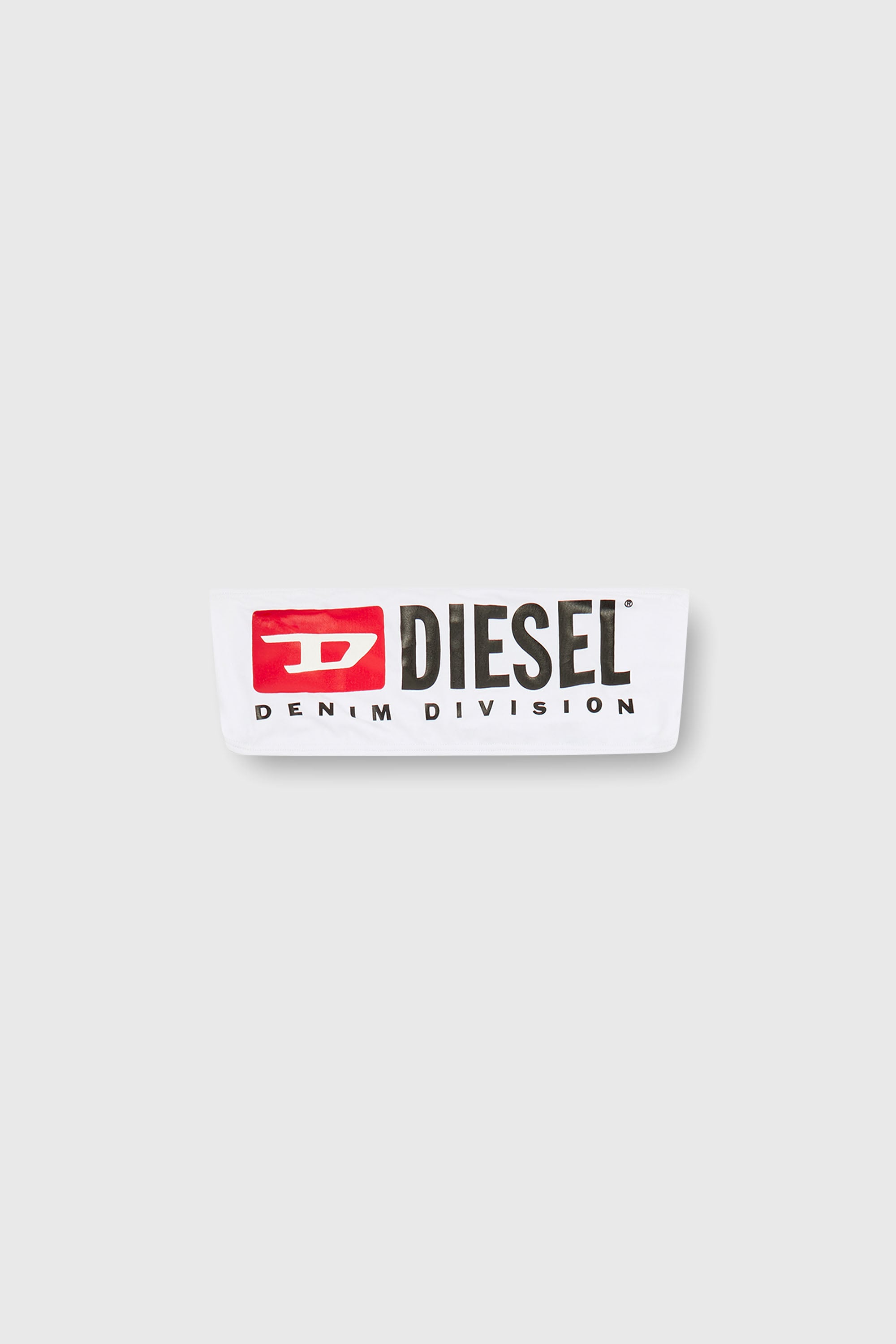 Diesel - BFB-BRYNA, Haut de bikini bandeau avec maxi logo Femme in Blanc - 2