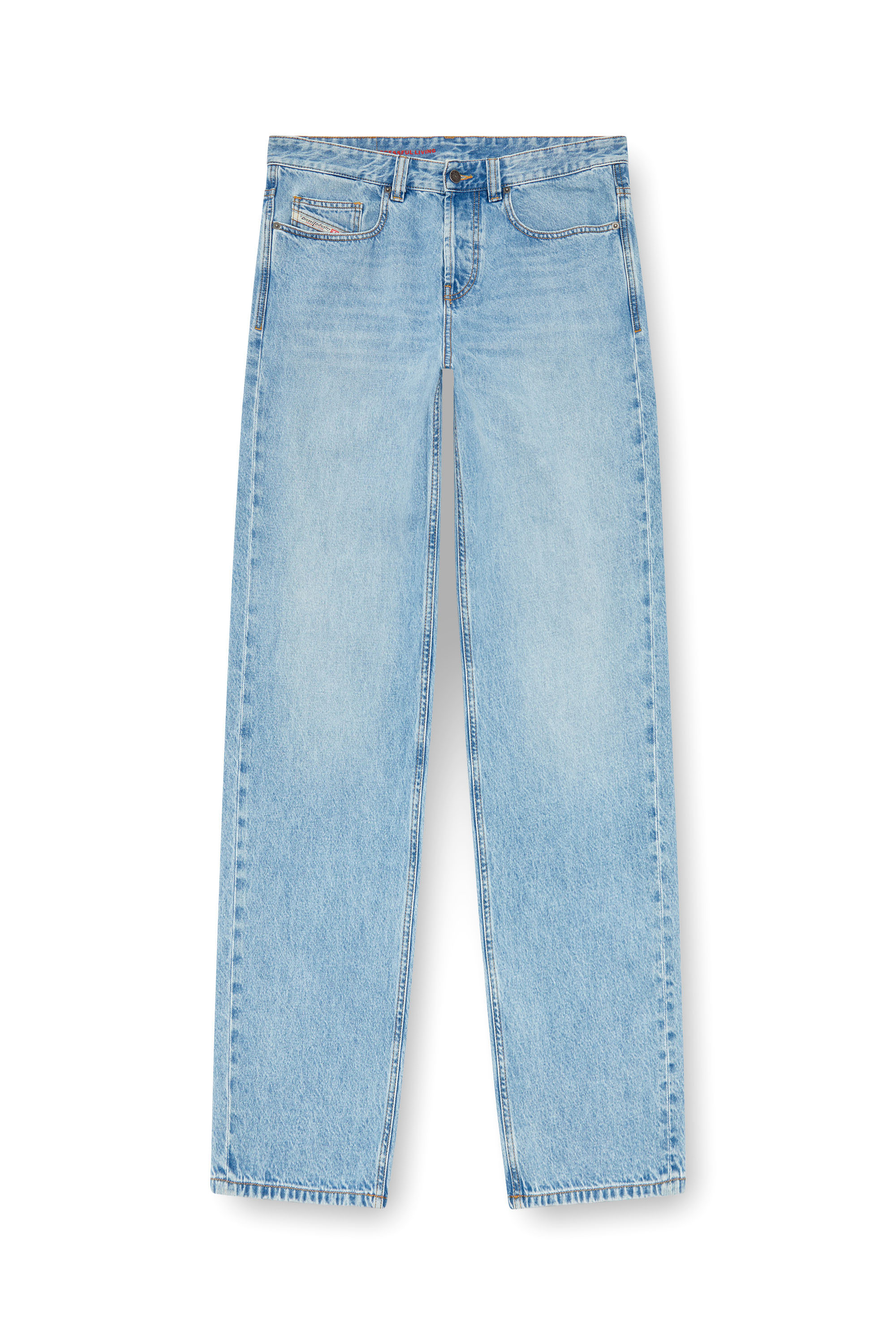 Diesel - Relaxed Jeans 2001 D-Macro 09I29 Homme, Bleu Clair - Image 3