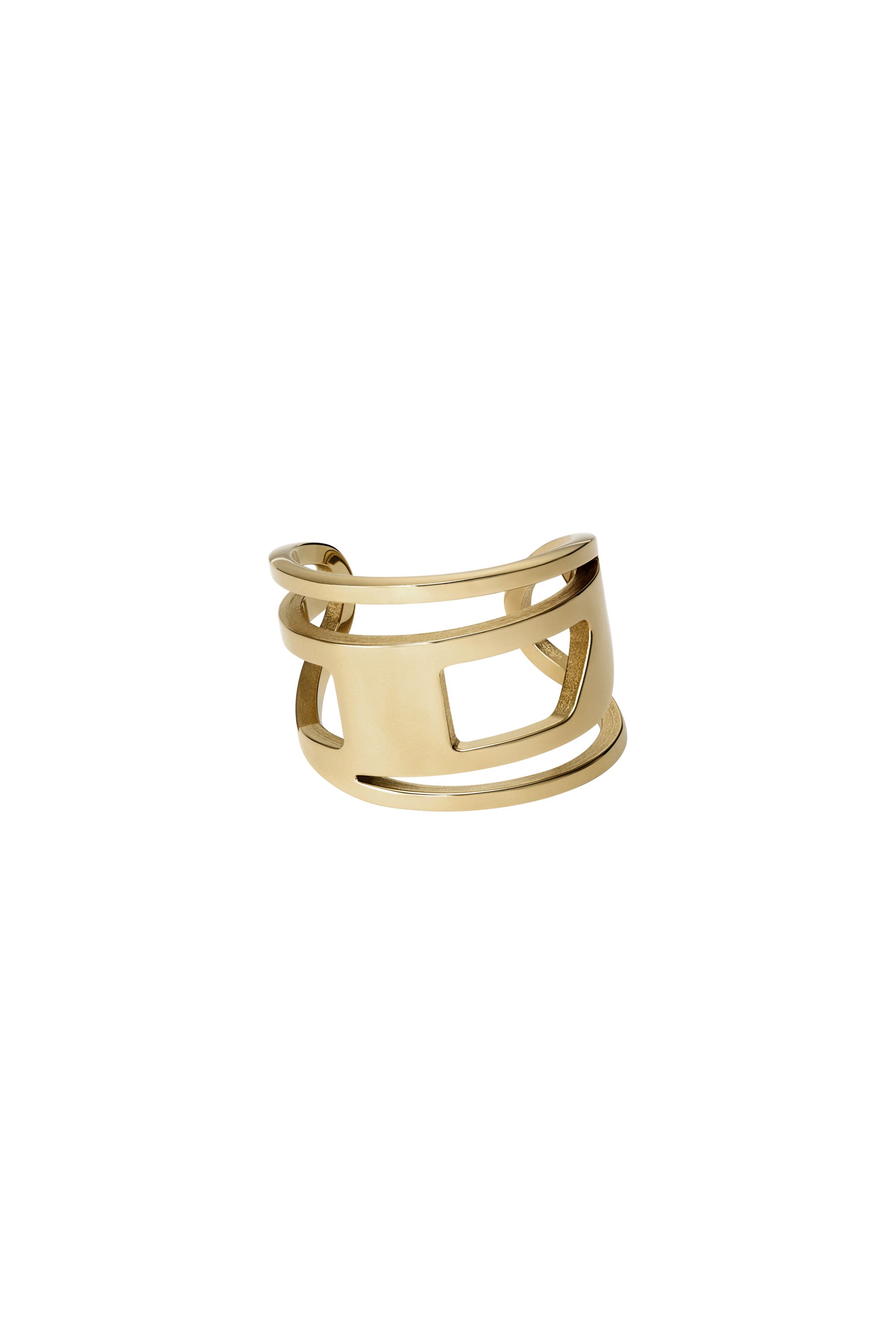 Diesel - DX1569710 JEWEL, Unisex's Gold-Tone Stainless Steel Band Ring in Gold - 2