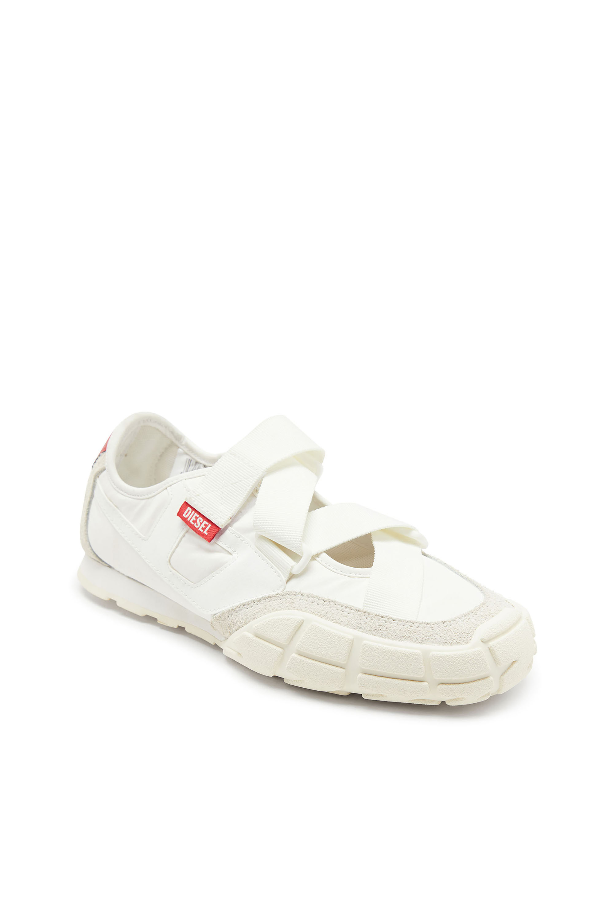 Diesel - S-PAGODHA SLIP-ON W, Woman's S-Pagodha-Tongue-free strap sneakers in ripstop in White - 6