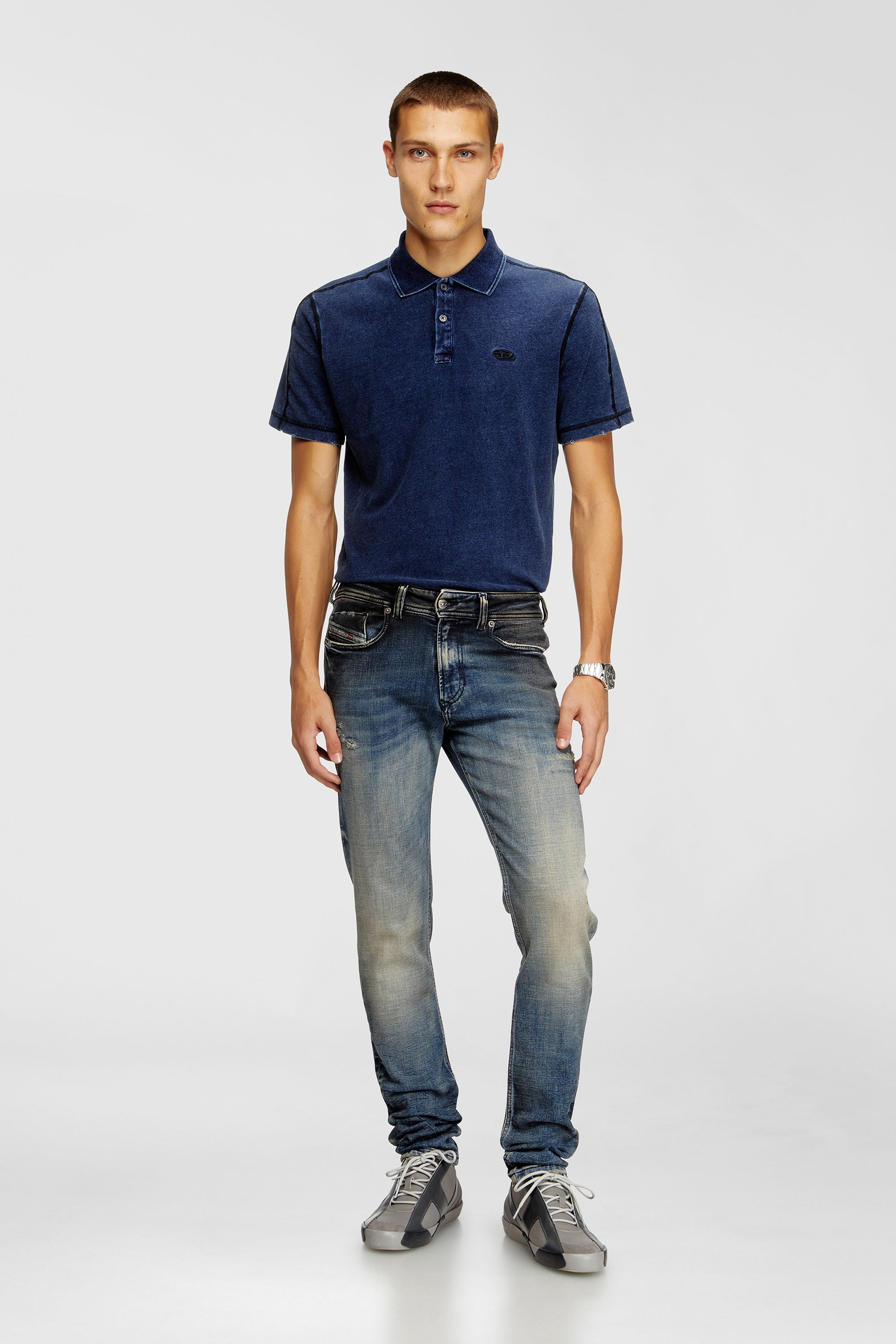 Diesel - Man's Skinny Jeans 1979 Sleenker 09N15, Medium blue - 1