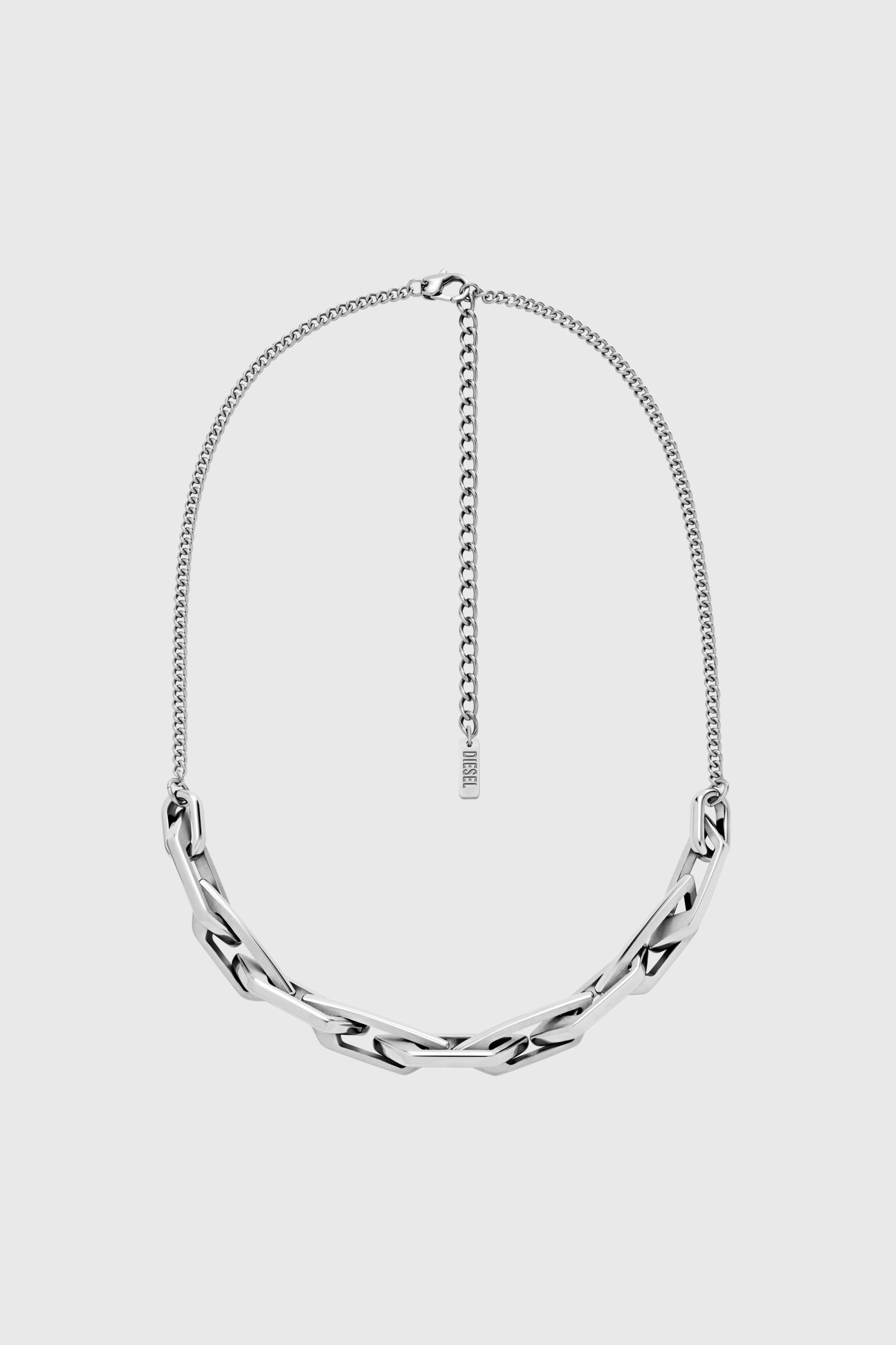 Diesel - DX1578040 JEWEL, Unisex's Stainless Steel Chain Necklace in Silver - 1