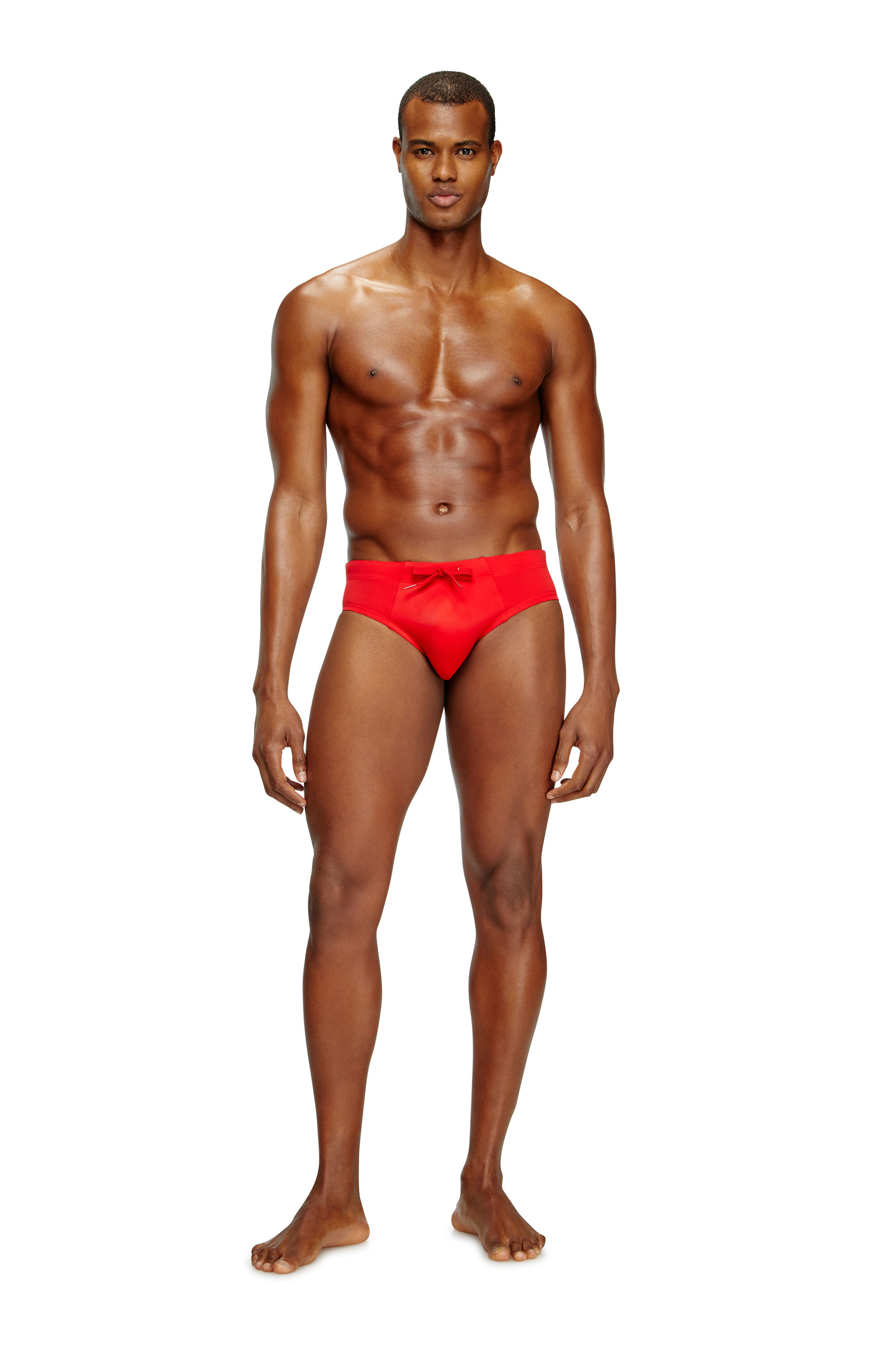 Diesel - ALFIE-D-CORE, Man's Swim briefs with logo back in Red - 2