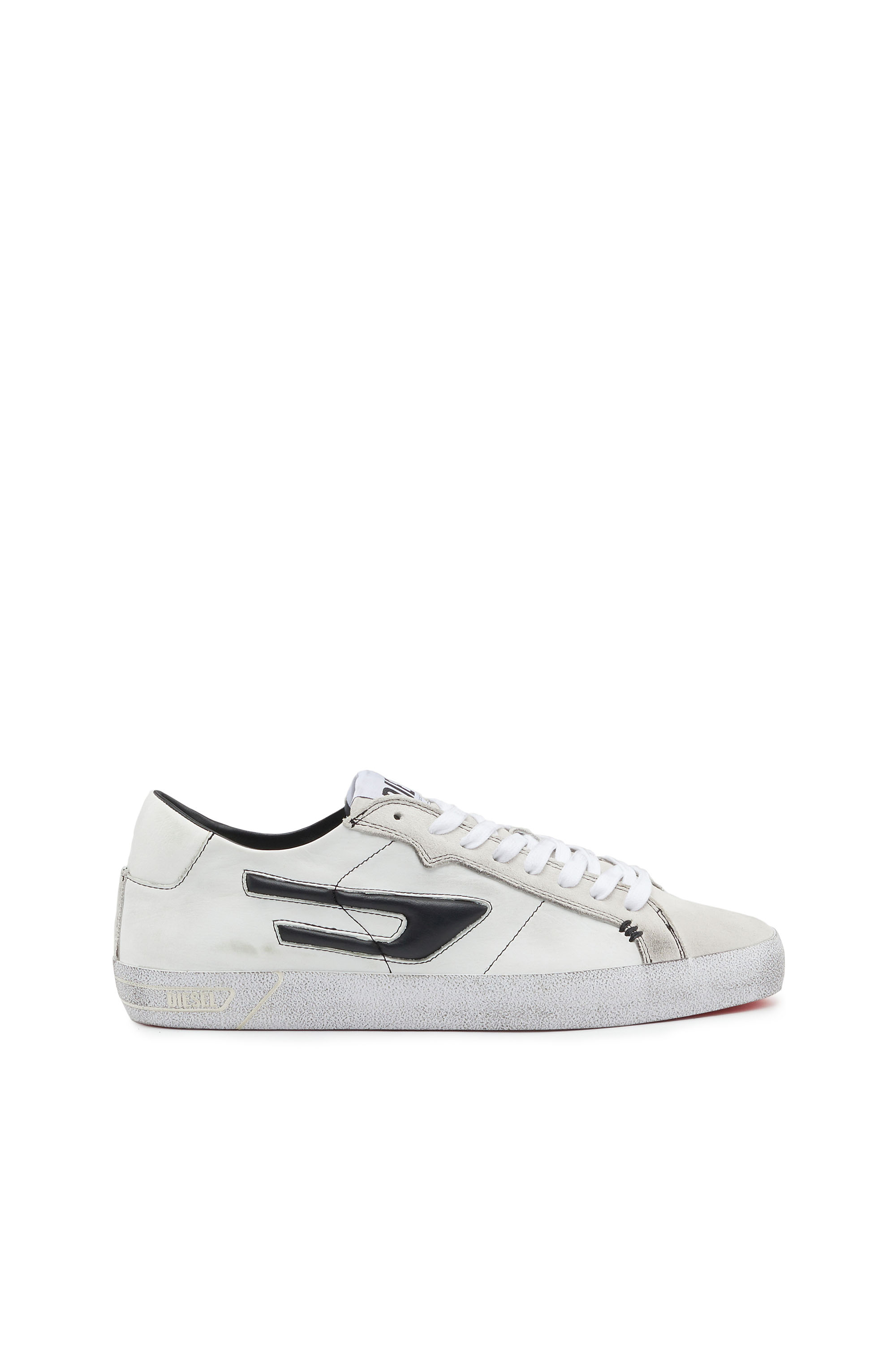 Men's S-Leroji Low - Low-top leather sneakers D logo | Diesel