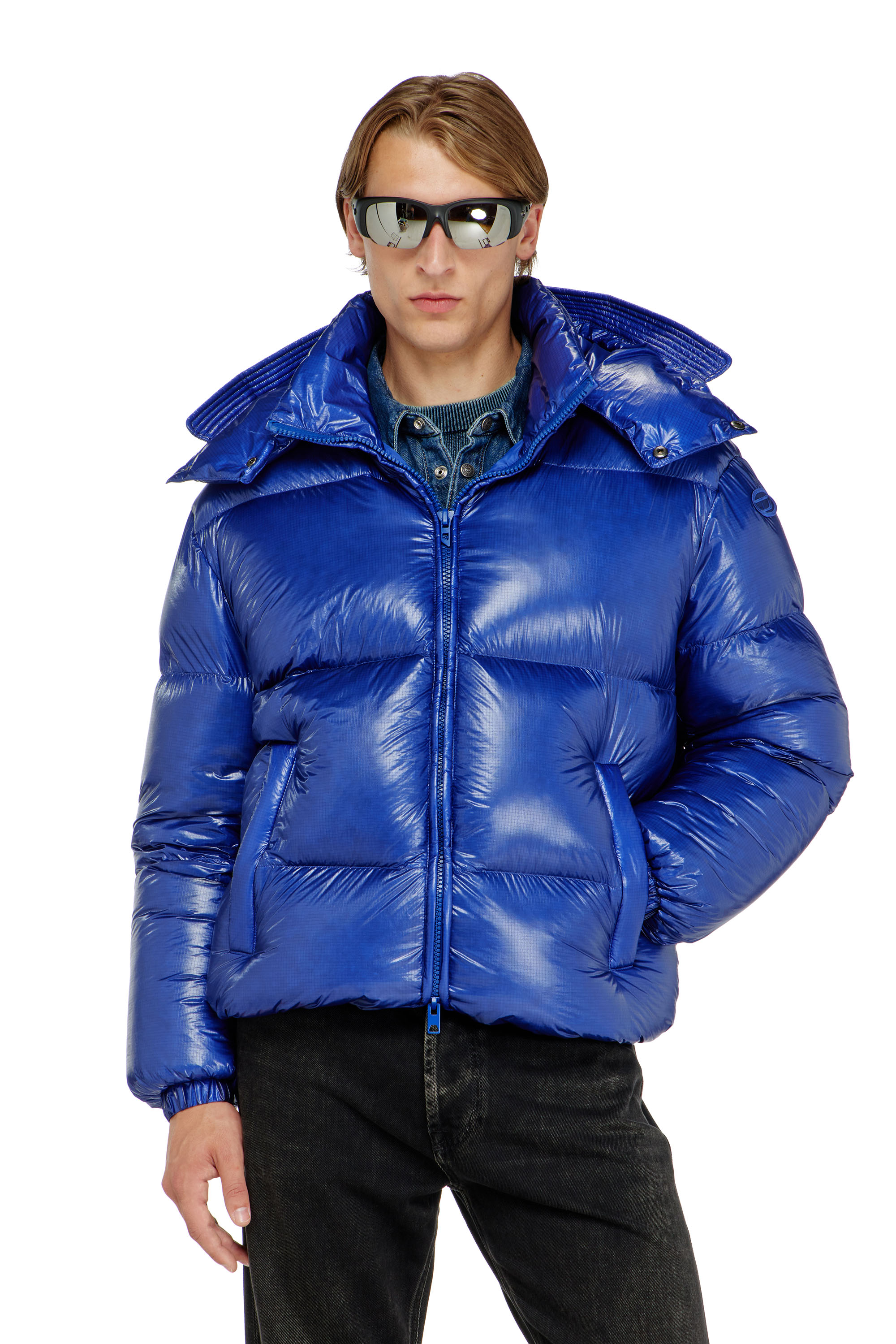 Diesel - W-ROLFYS-WRD-BKCP, Chaqueta acolchada con capucha desmontable Hombre in ToBeDefined - 3