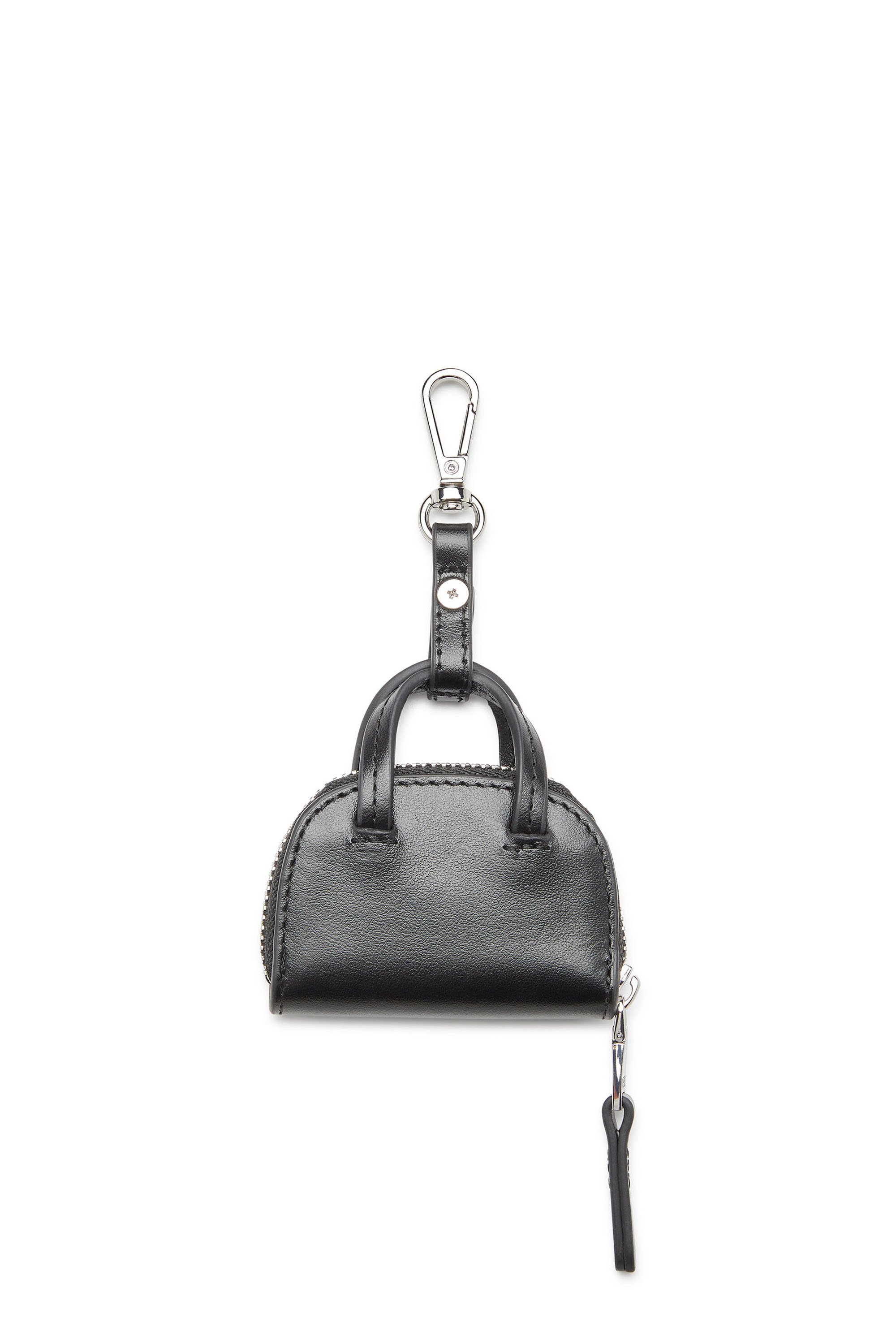 Diesel - 1DR DOME CHARMS, Woman's Leather bag charm in Black - 2