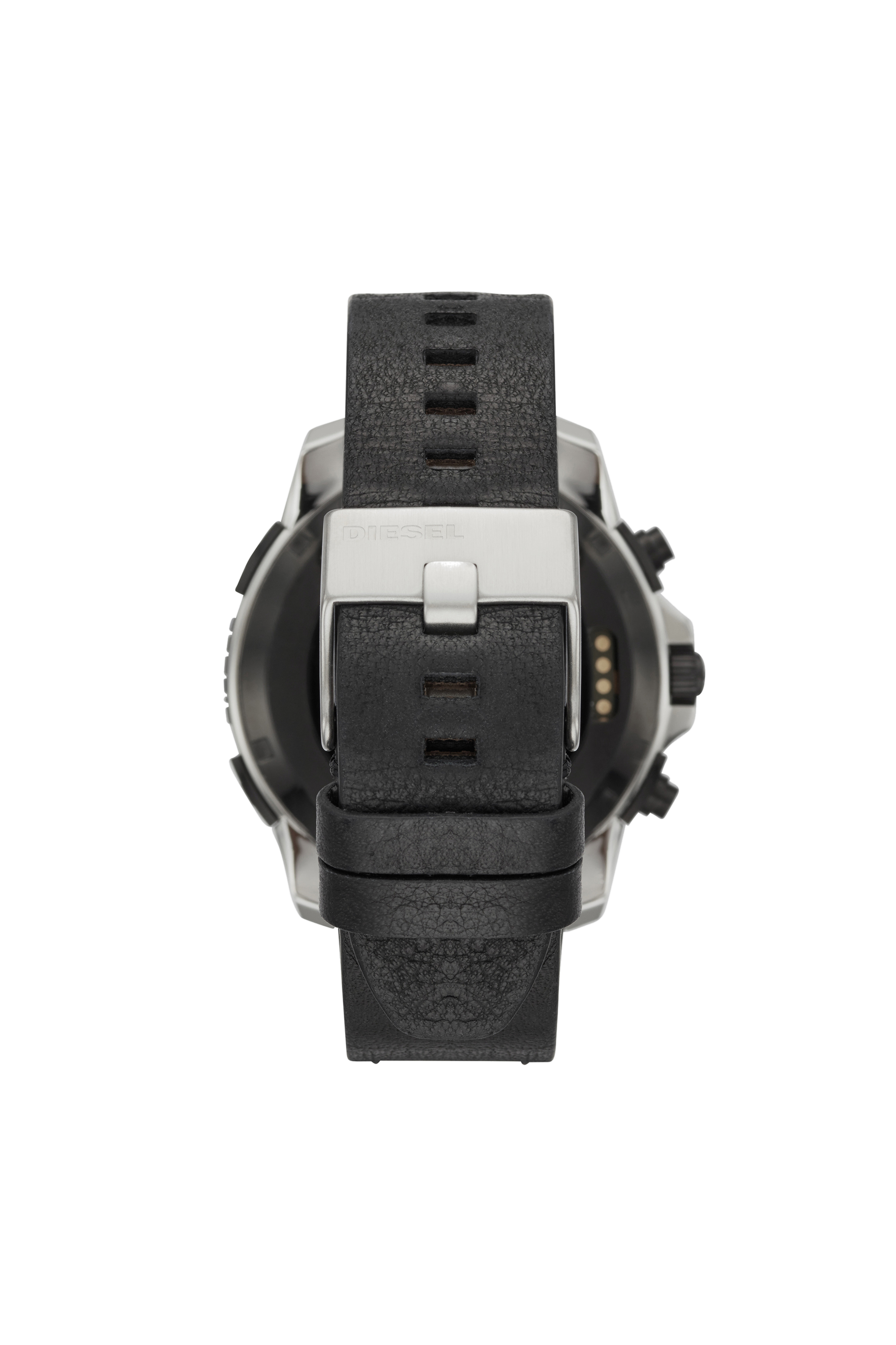 Diesel - DT2001, Smartwatch con caja de acero inoxidable y correa en piel, 48 mm Hombre in Negro - 2