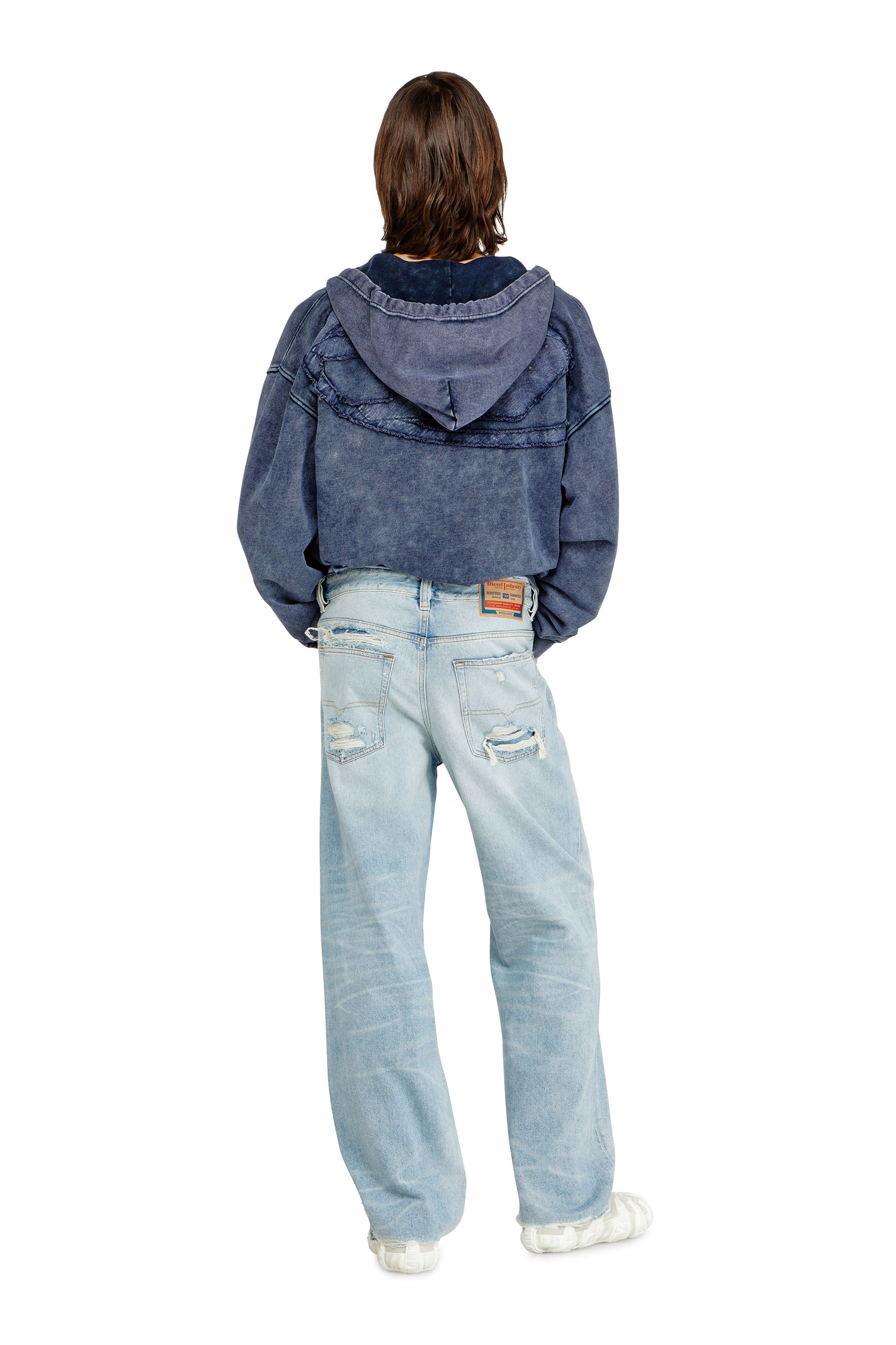 Diesel - Relaxed Jeans 2001 D-Macro 09M53 Hombre, Azul Claro - 3