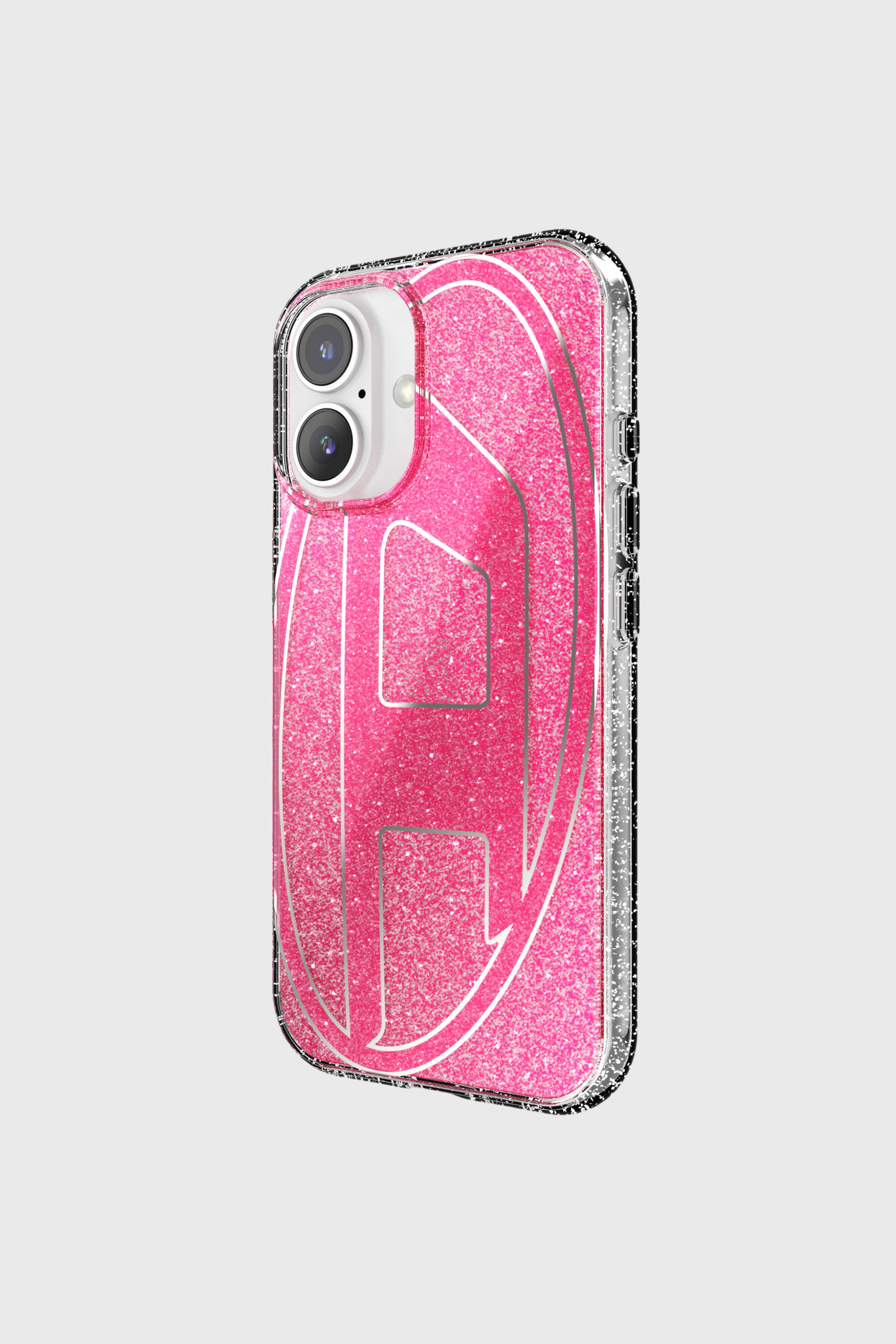Diesel - 60155 AOP CASE, Unisex's Oval D Glitter Case for iP 16 in Pink - 3