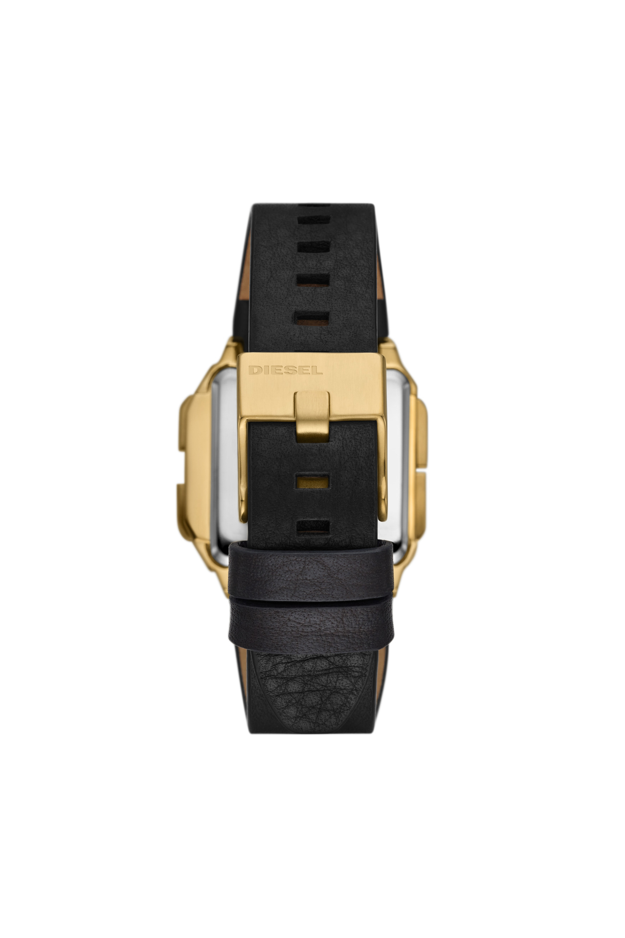 DZ1996: Chopped digital black leather watch | Diesel