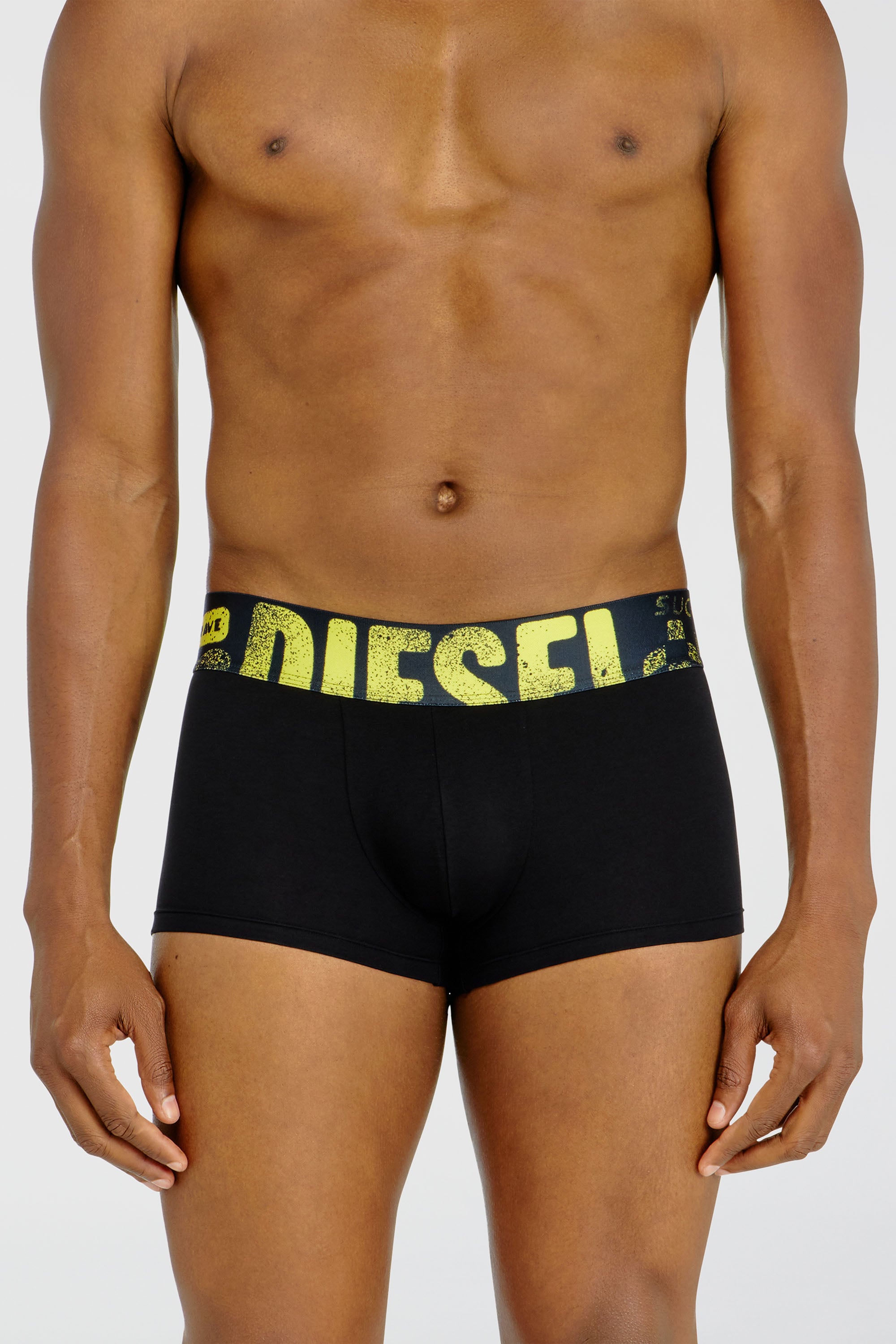 Diesel - UMBX-DAMIENTHREEPACK-5.5EL, Male's Three-pack of trunks with multicoloured logo in Multicolor/Black - 2