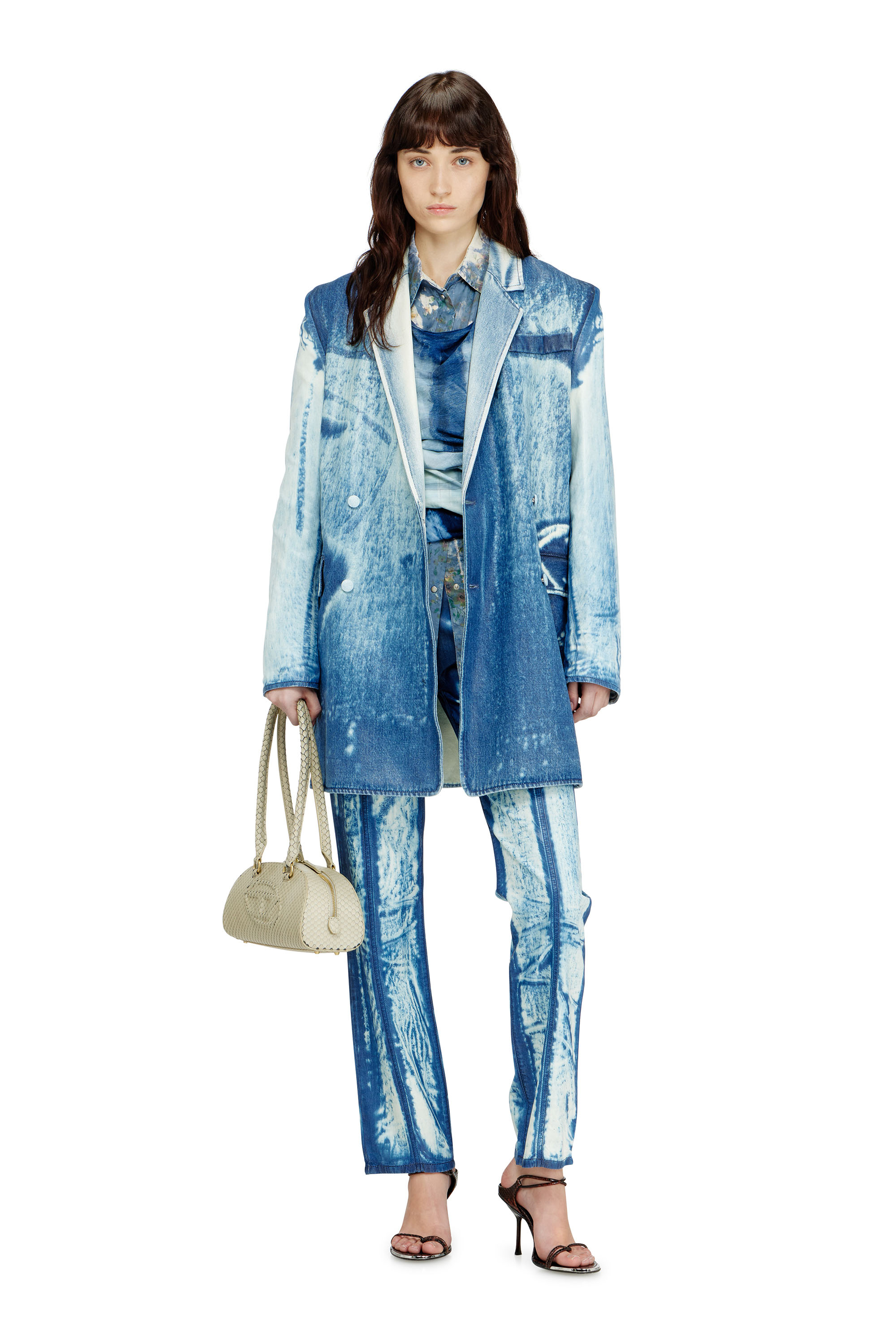 Diesel - DE-LUMEA-FSI1, Blazer en denim de lavado oscuro Mujer in Azul marino - 2