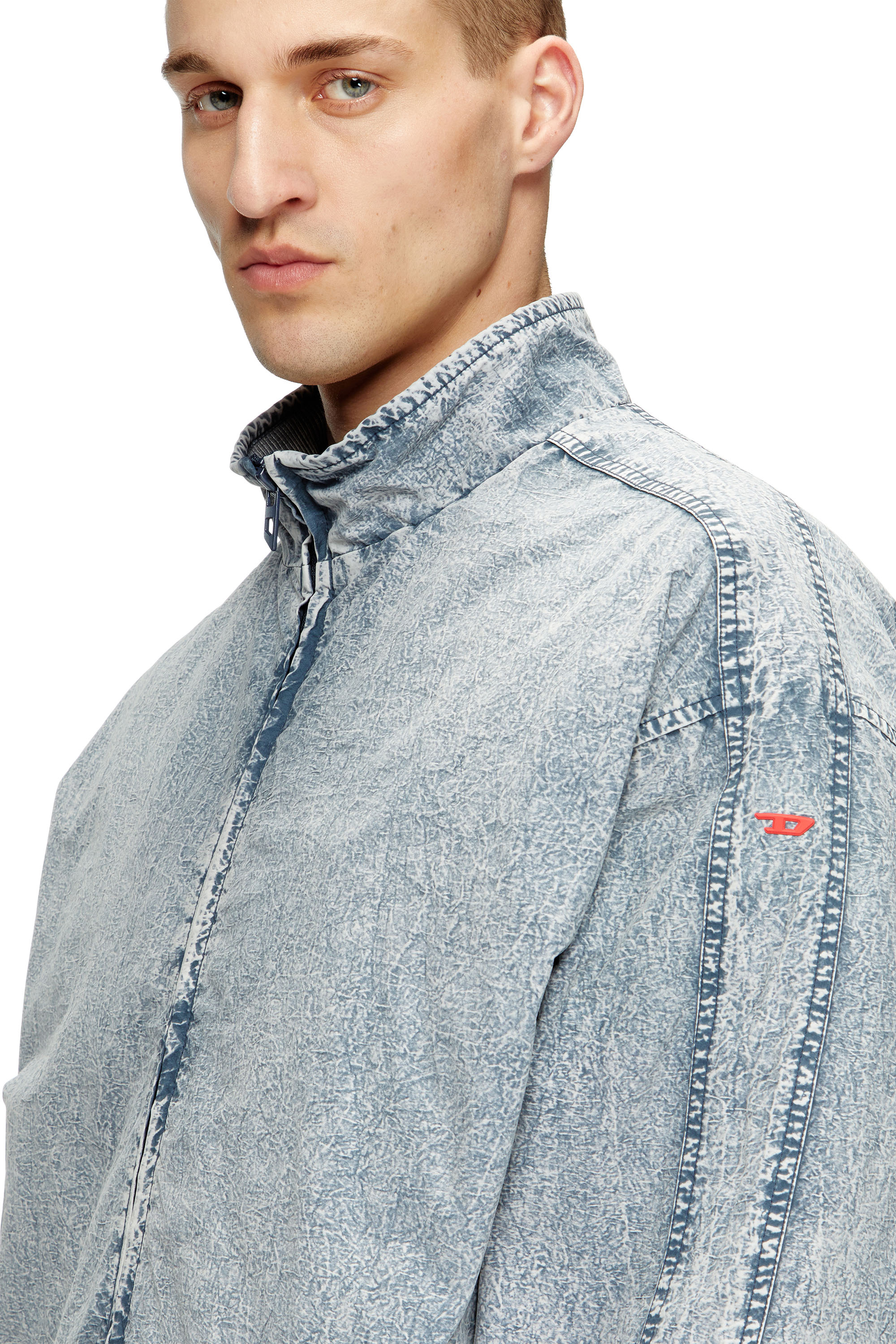 Diesel - J-WILSON, Veste en taslan de nylon recyclé Homme in Bleu - 4