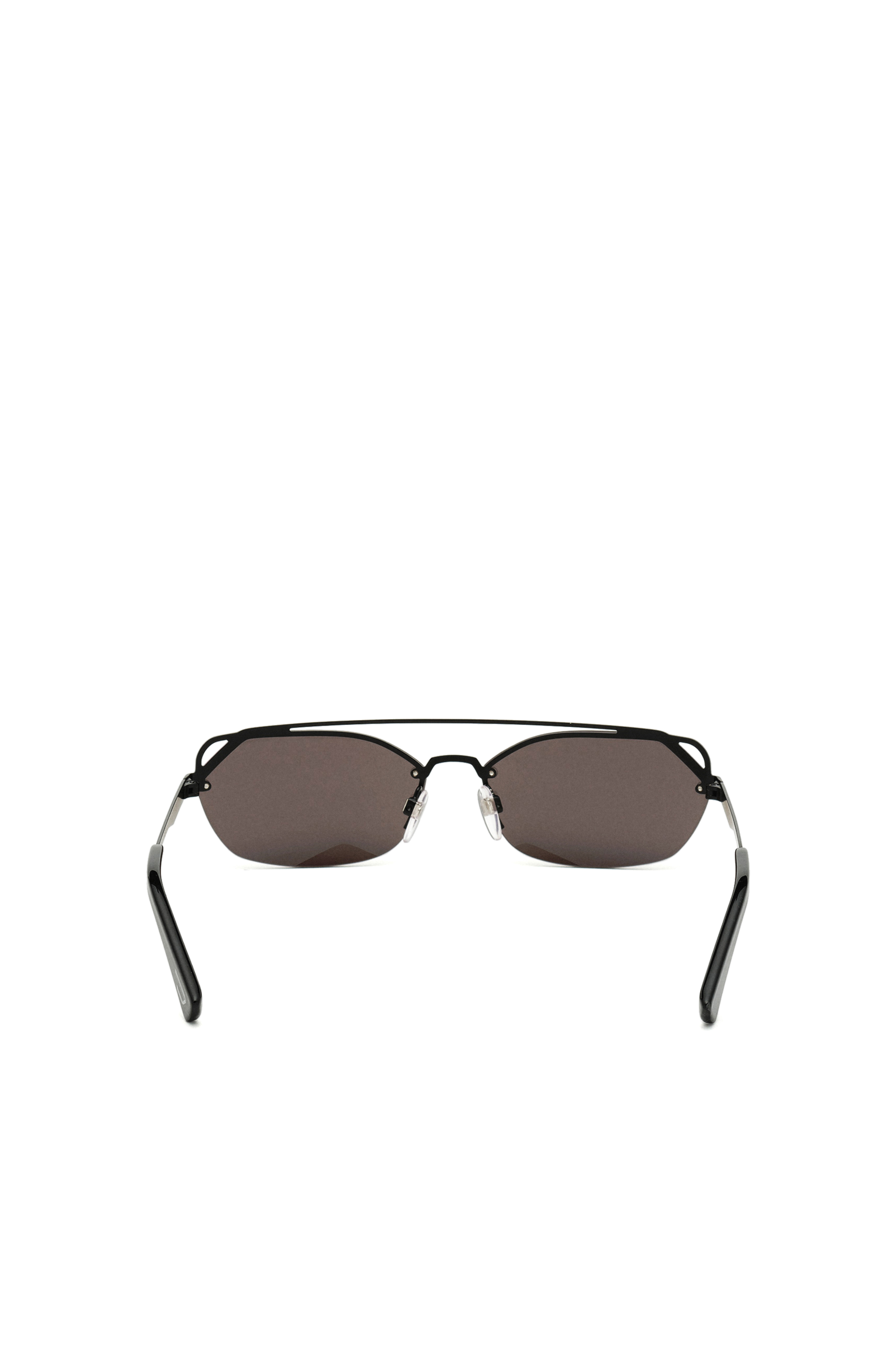 Diesel - DL0313, Gafas de sol con logotipo Mujer in Negro - 3