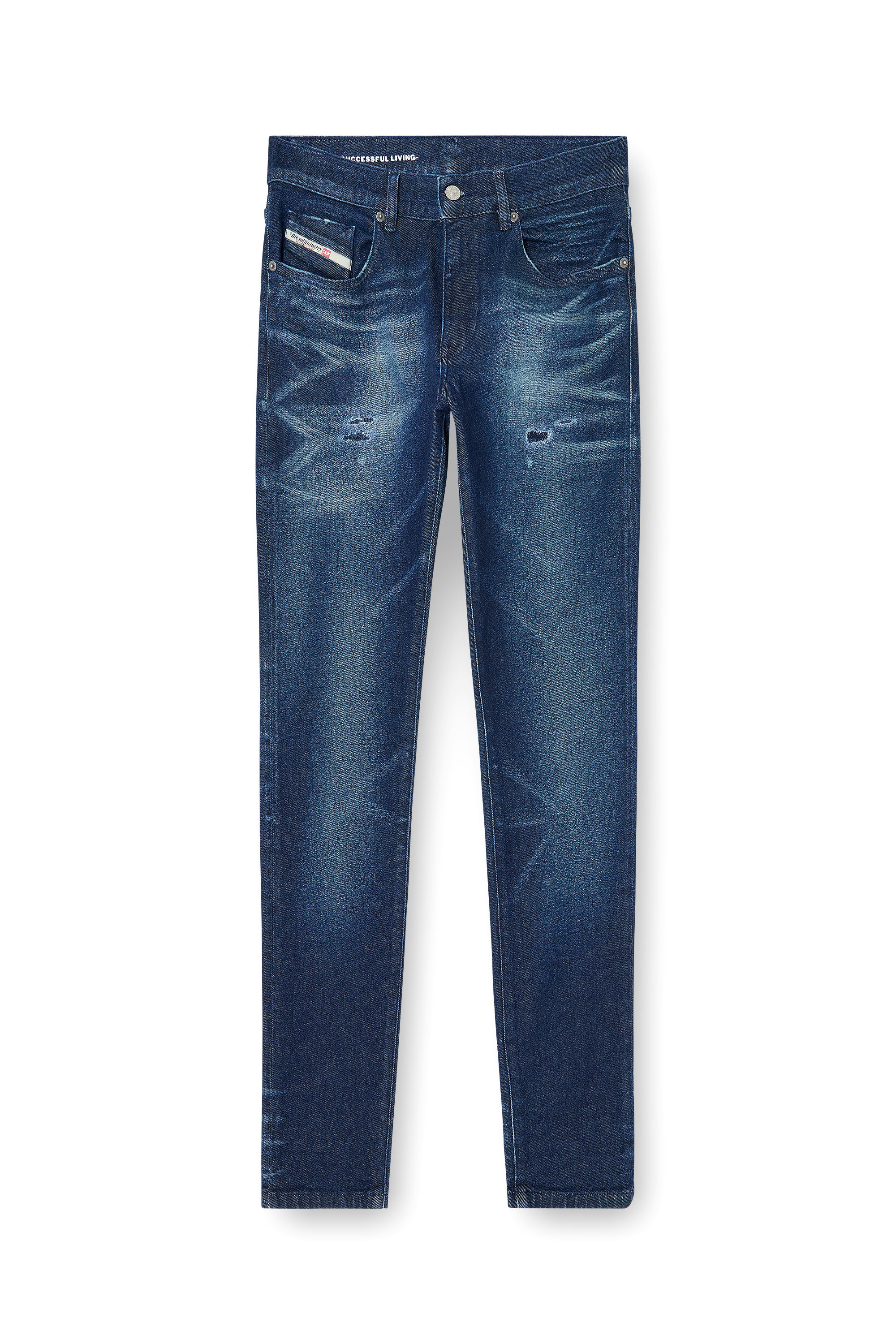 Diesel - Slim Jeans 2019 D-Strukt 0KBBU Homme, Bleu Fonc&eacute; - Image 3