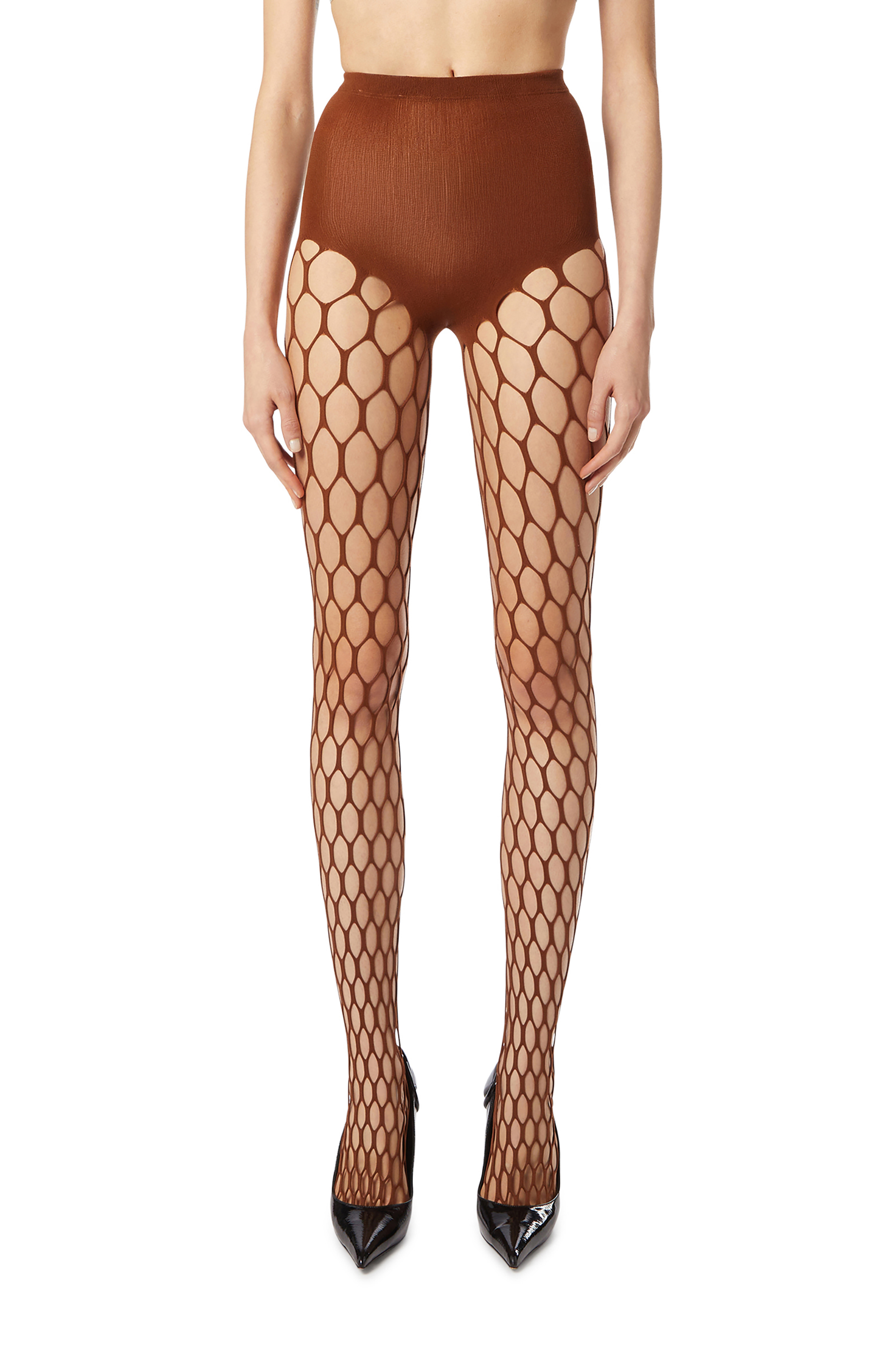 Diesel - M-ZORDA, Female's Stretchy mesh-knit tights in null - 2