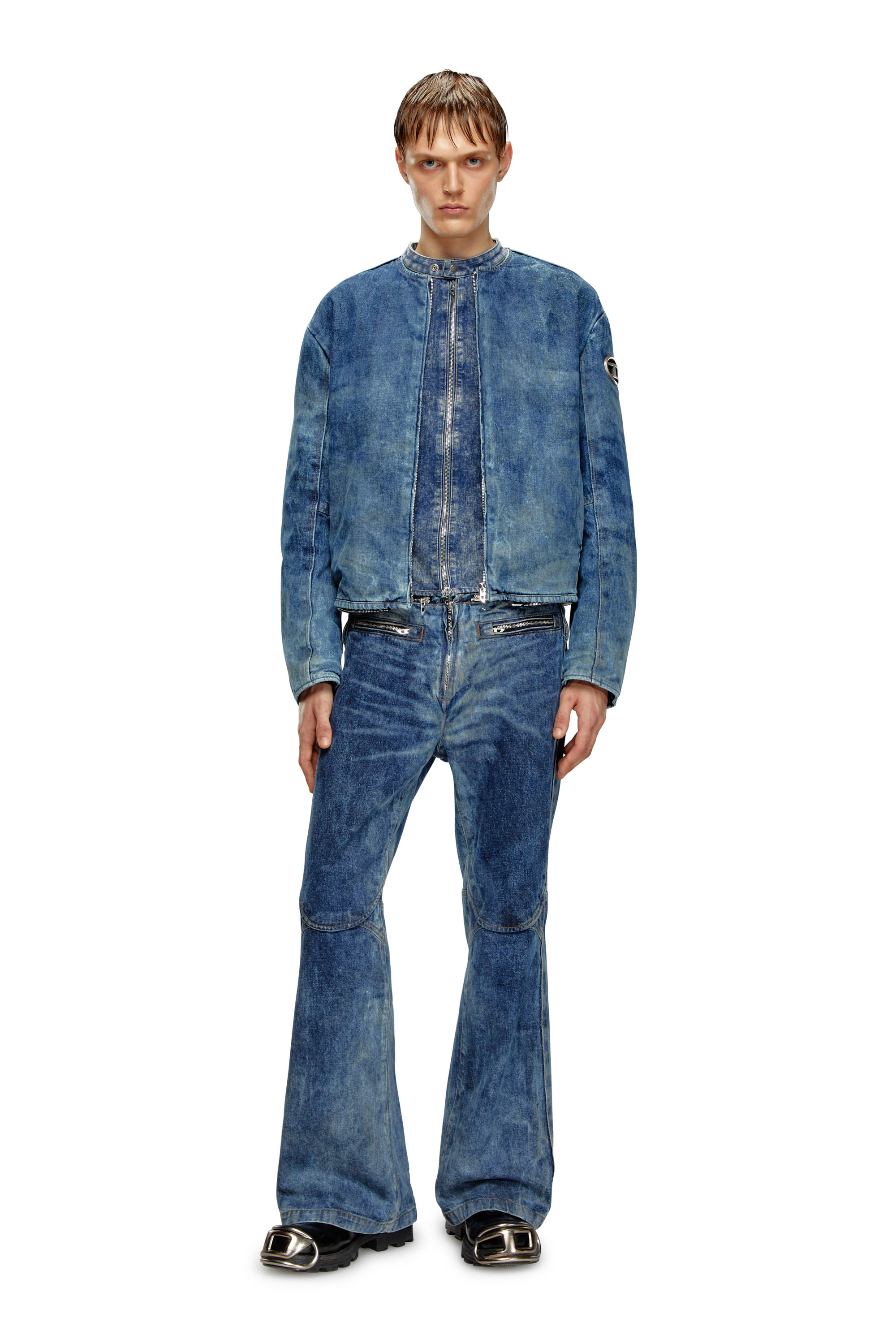 ドックウエア Bonnie Curvilinear Topic With Outseam Zip - Wide Leg Jeans