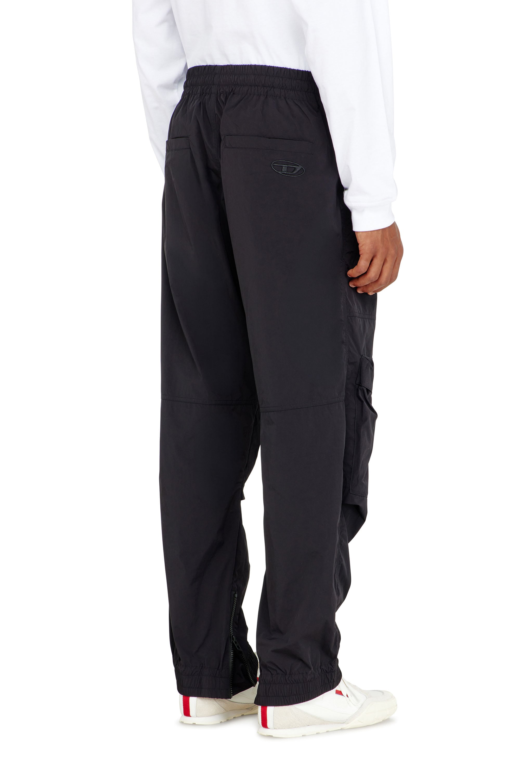 Diesel - P-BEECK-WRD-AKAD, Man's Nylon pants with cargo pockets in Black - 3