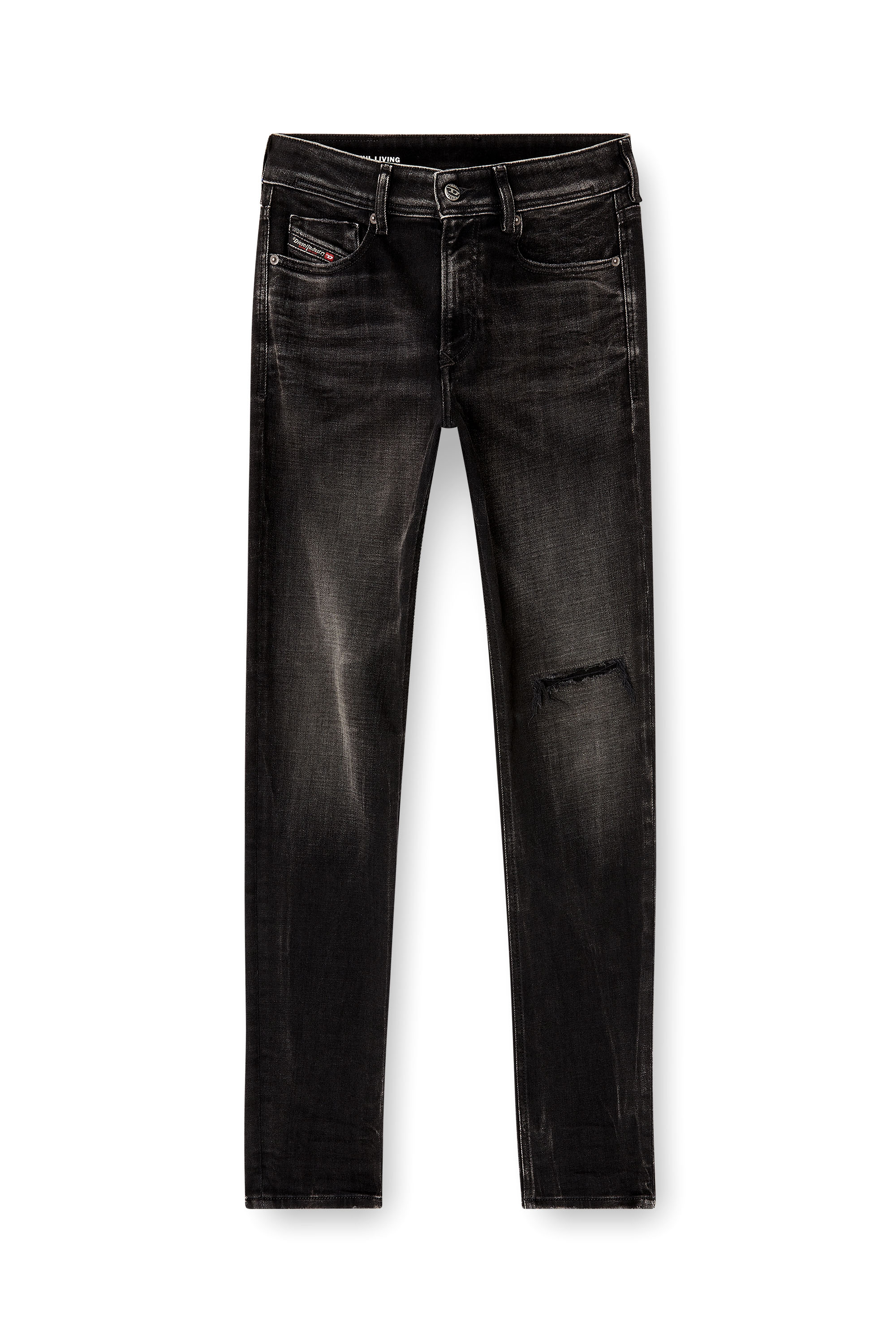 Skinny Jeans 1979 Sleenker 09N19, Noir/Gris foncé Diesel - Skinny Jeans 1979 Sleenker 09N19 Homme, Noir/Gris foncé - Image 2