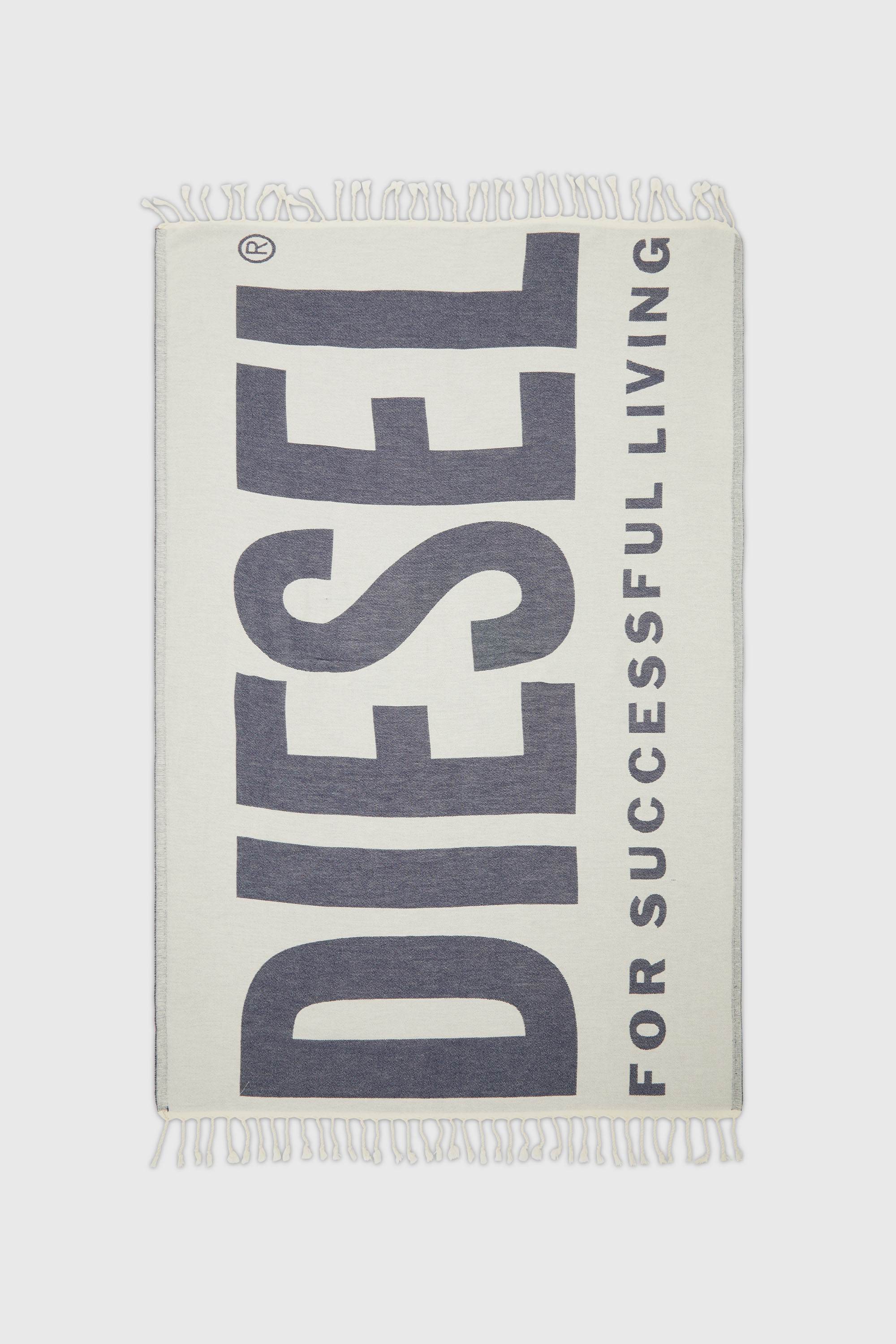Diesel - BMT-WAVE, Toalla de playa con flecos y logo Hombre in ToBeDefined - 1