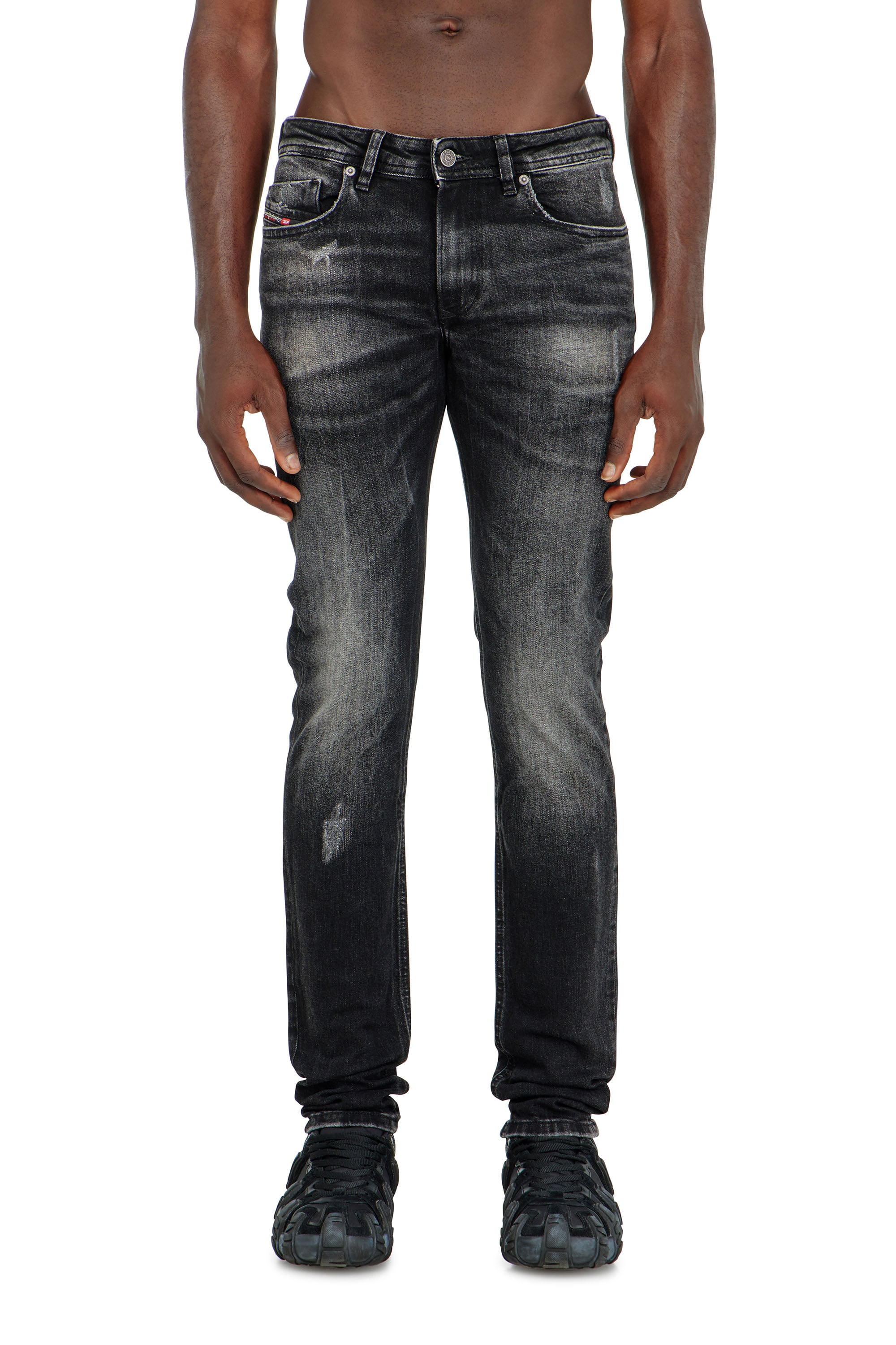 Diesel - Man's Skinny Jeans 1979 Sleenker 0DBDP, Black/Dark grey - 5