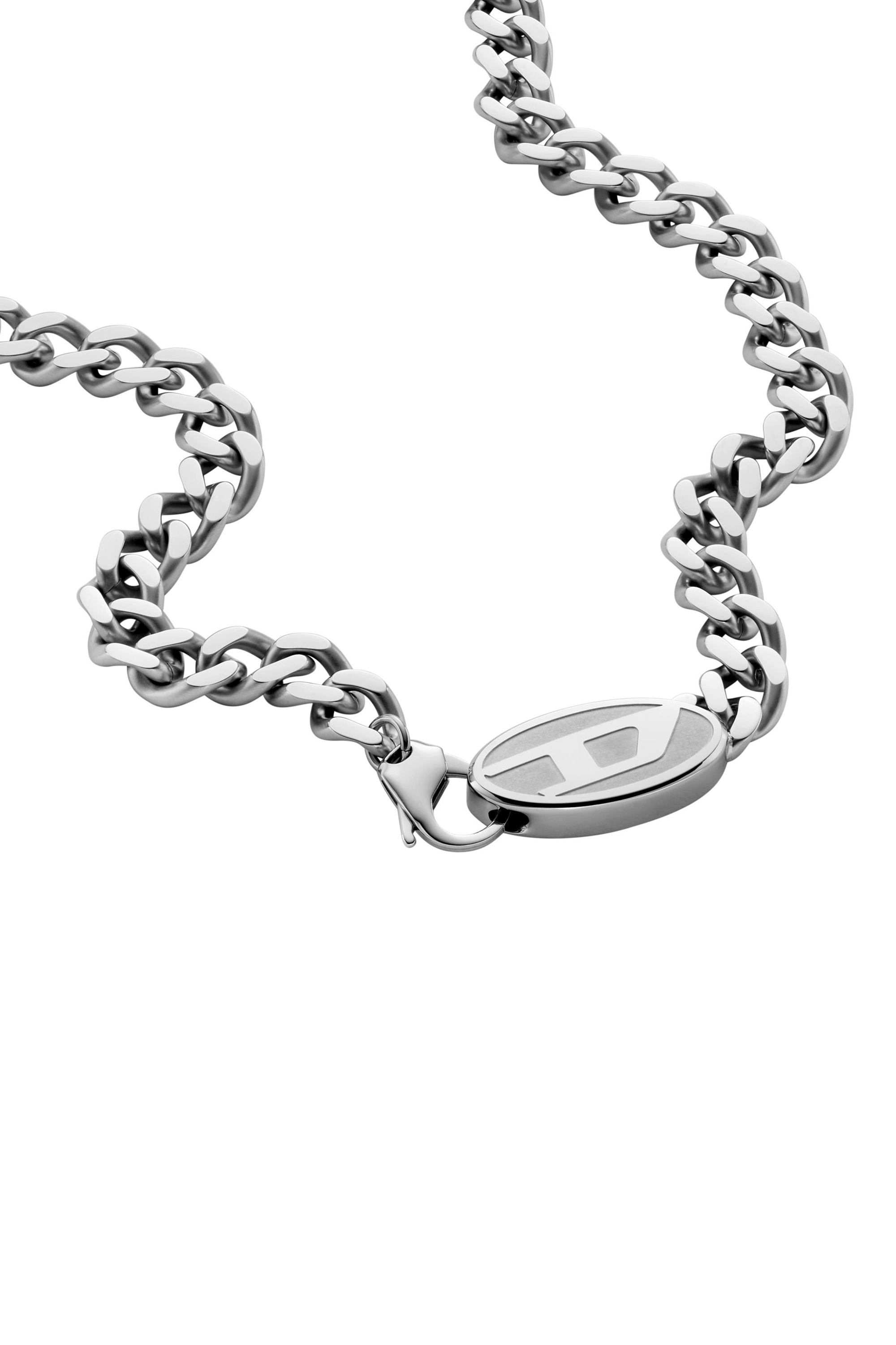 Women's Stainless steel chain necklace | Silver | Diesel