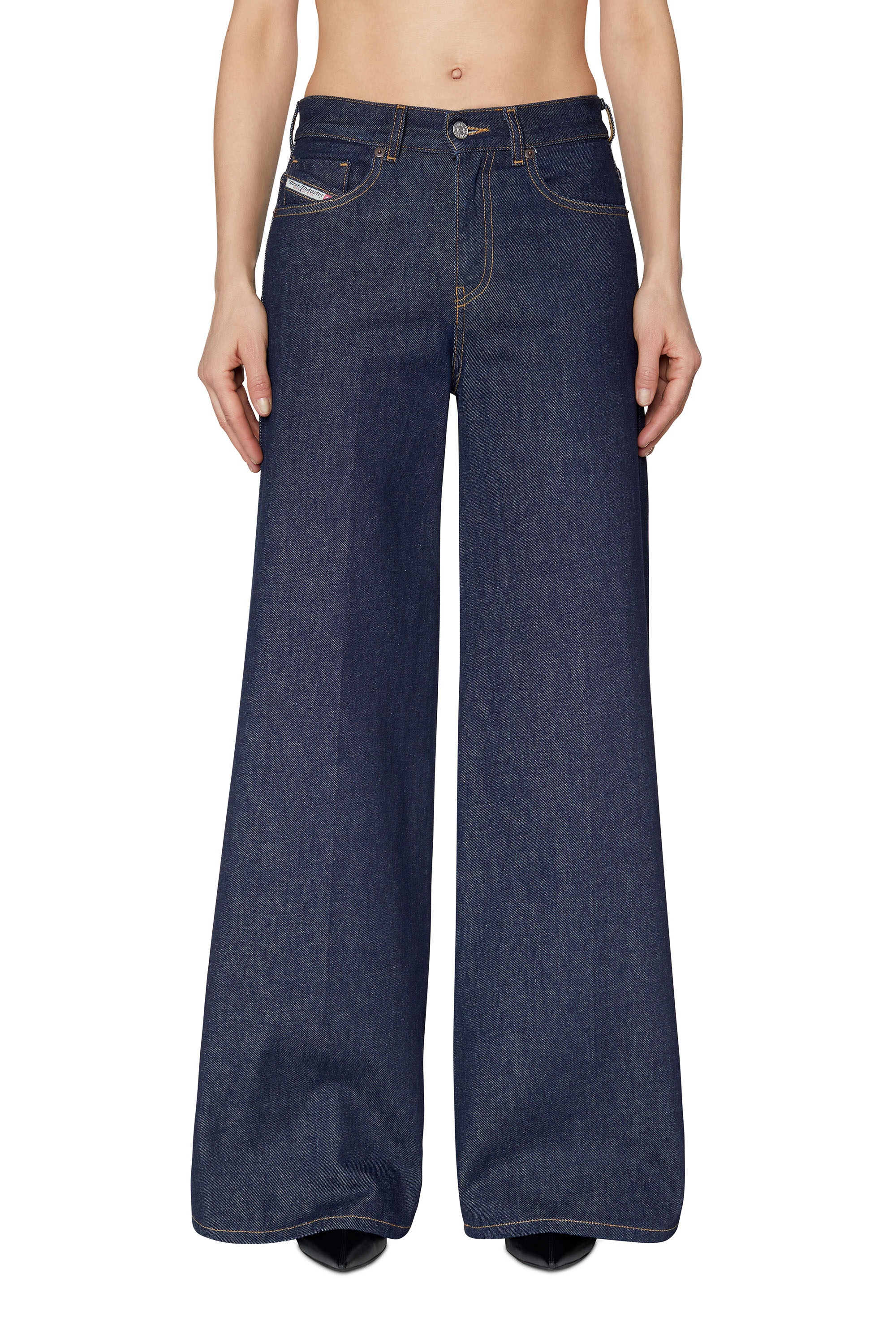 Diesel - Bootcut and Flare Jeans 1978 D-Akemi Z9C02, Female's Bootcut and Flare Jeans - 1978 D-Akemi in Dark Blue - 1