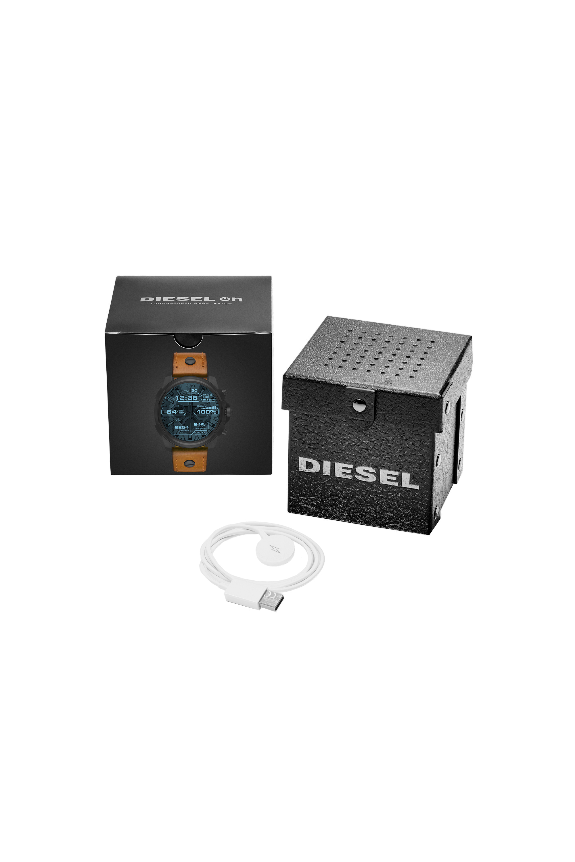 Diesel - DT2002, Smartwatch con pantalla t&aacute;ctil y correa marr&oacute;n, 48&nbsp;mm Hombre in Marr&oacute;n - 5