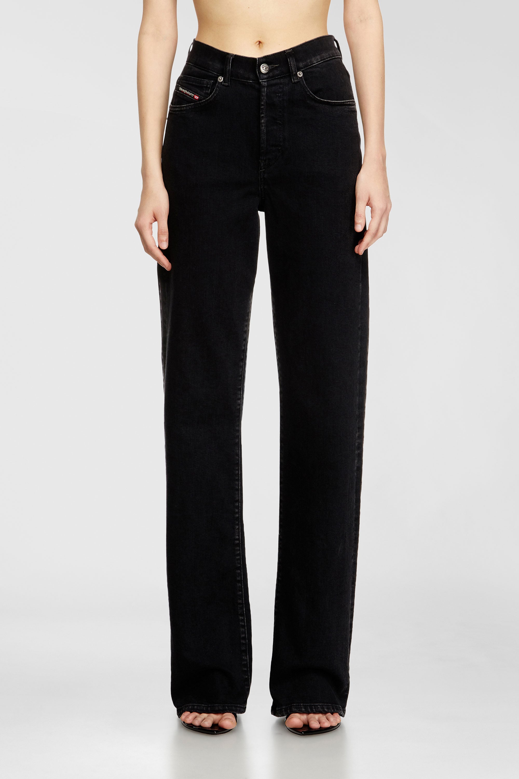 Diesel - Woman's Regular Jeans 1971 D-Sent 09N89, Black/Dark grey - 2
